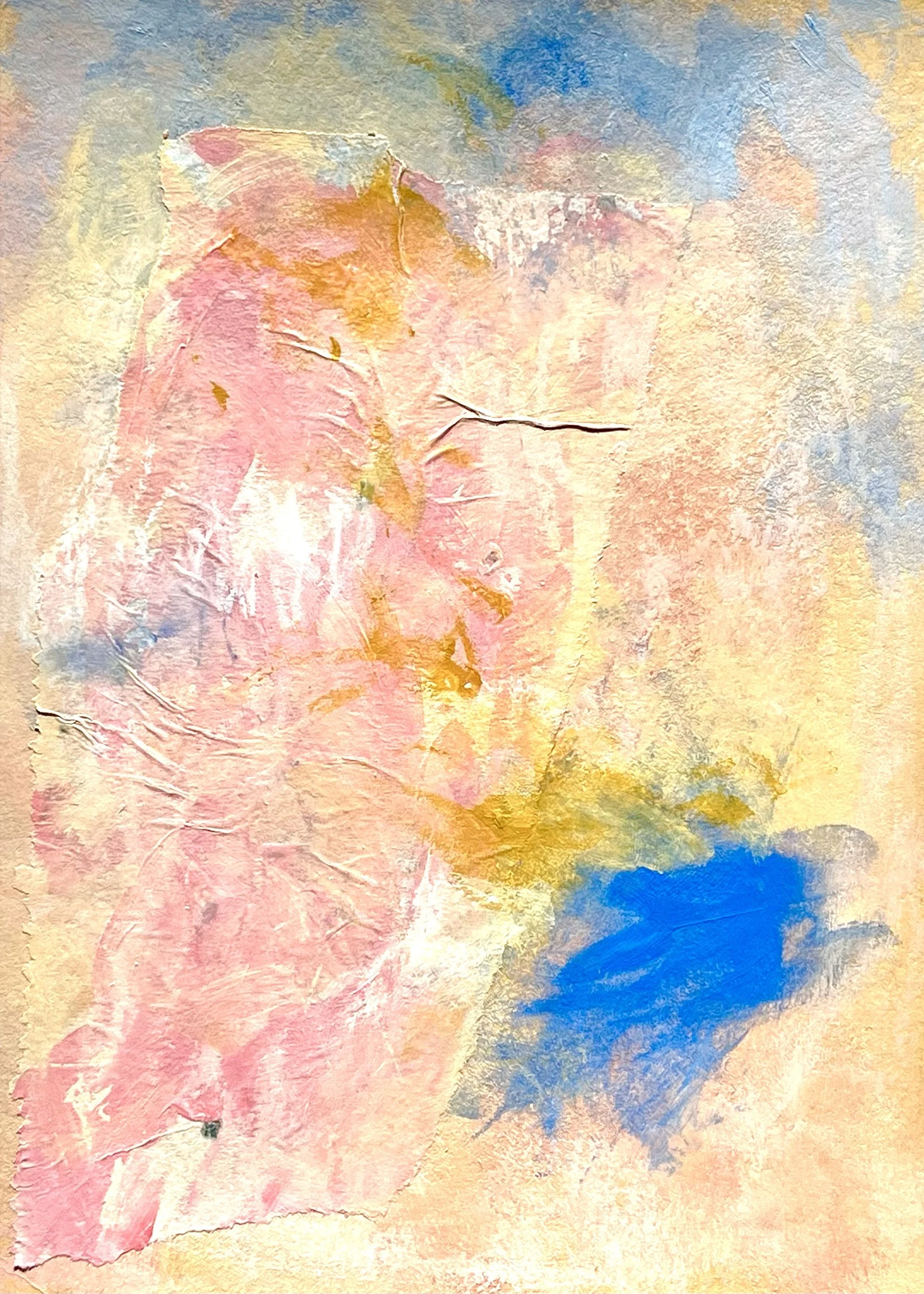 A-019 acrylique, pastel, collage (14,8X21) 2025