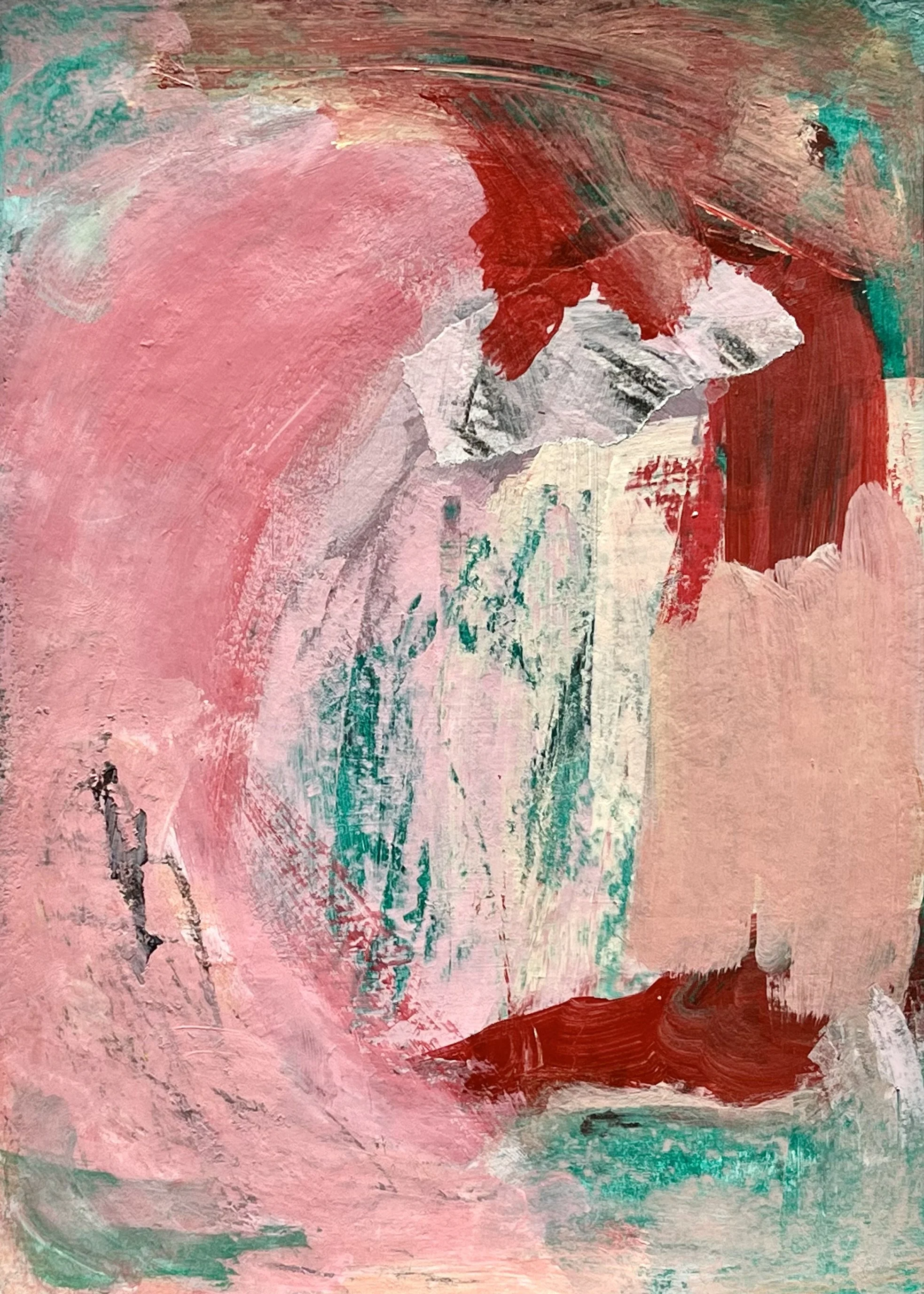 A-018 acrylique, collage (14,8X21) 2025