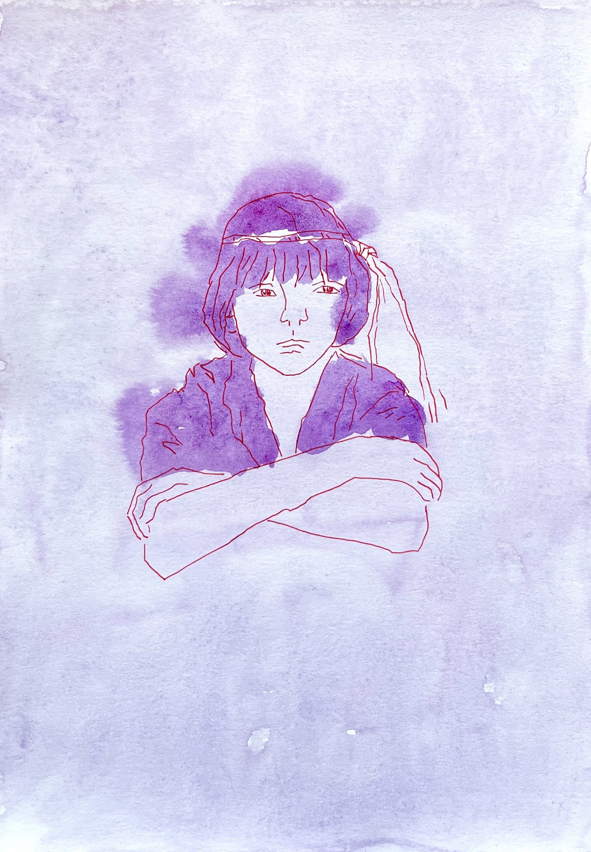 Renoir de Chie Hayakama (2025) aquarelle, feutre (21X29,7) 2026