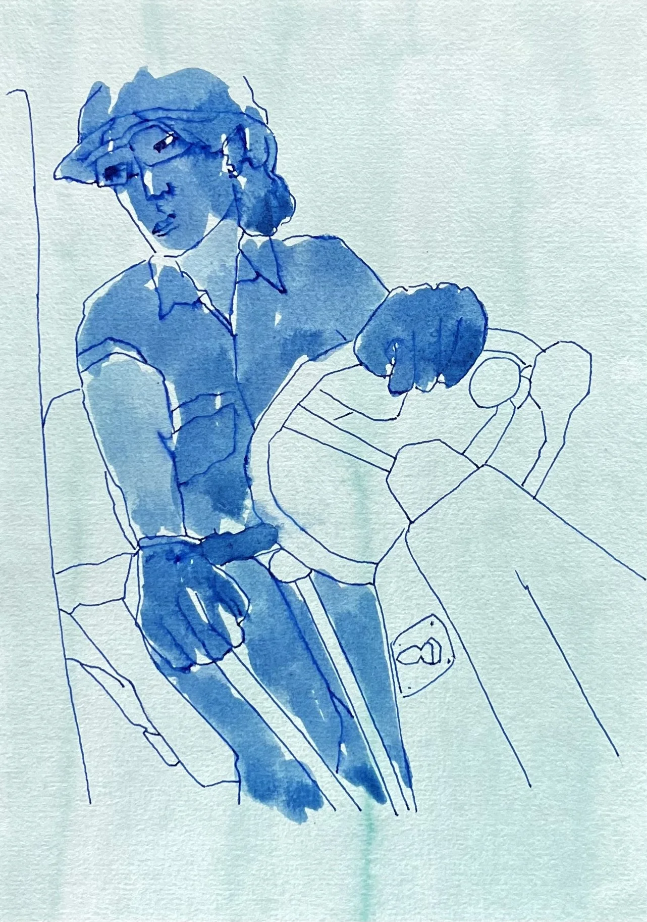 Cariste -aquarelle, feutre, encre (14,8X21) 2026