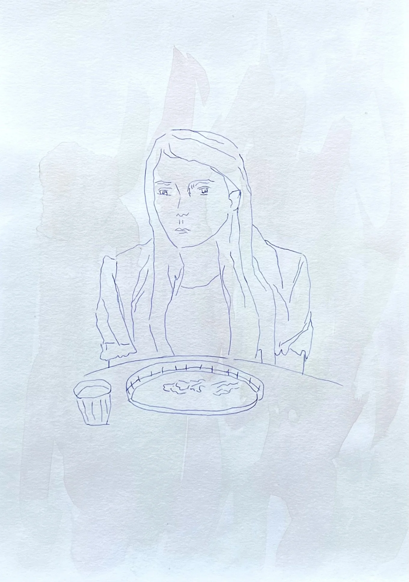 The quiet girl- Colm Bairéad (2022)- Aquarelle, stylo bille (21X29,7 papier 250g) 2025