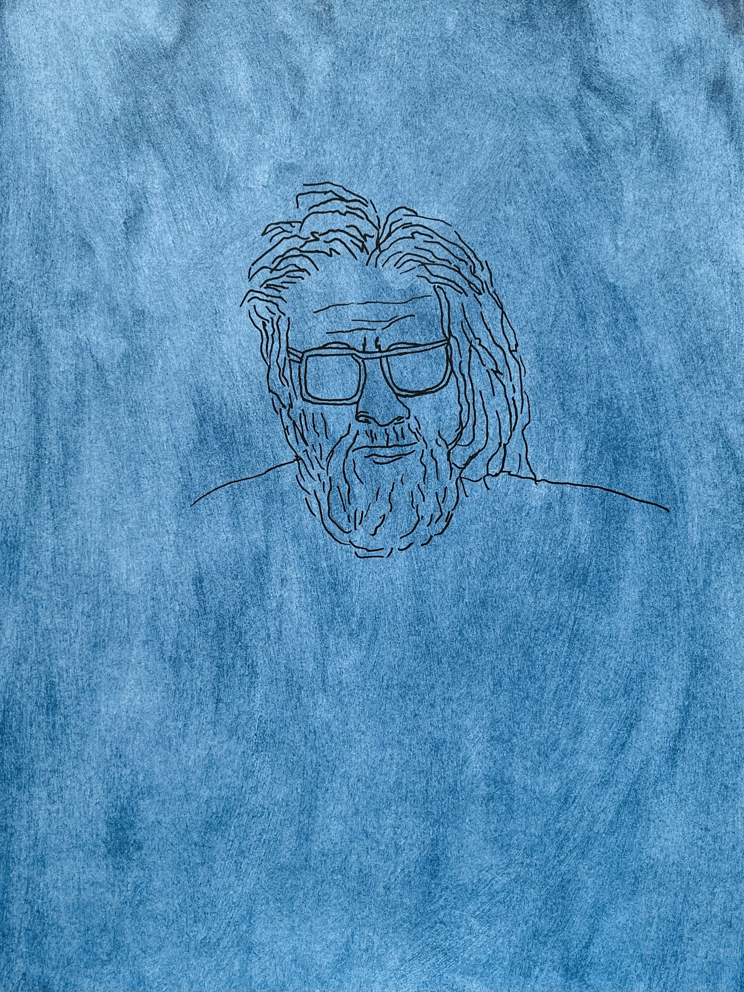 David Lynch's theater -acrylique, feutre (29,7X42) 2024