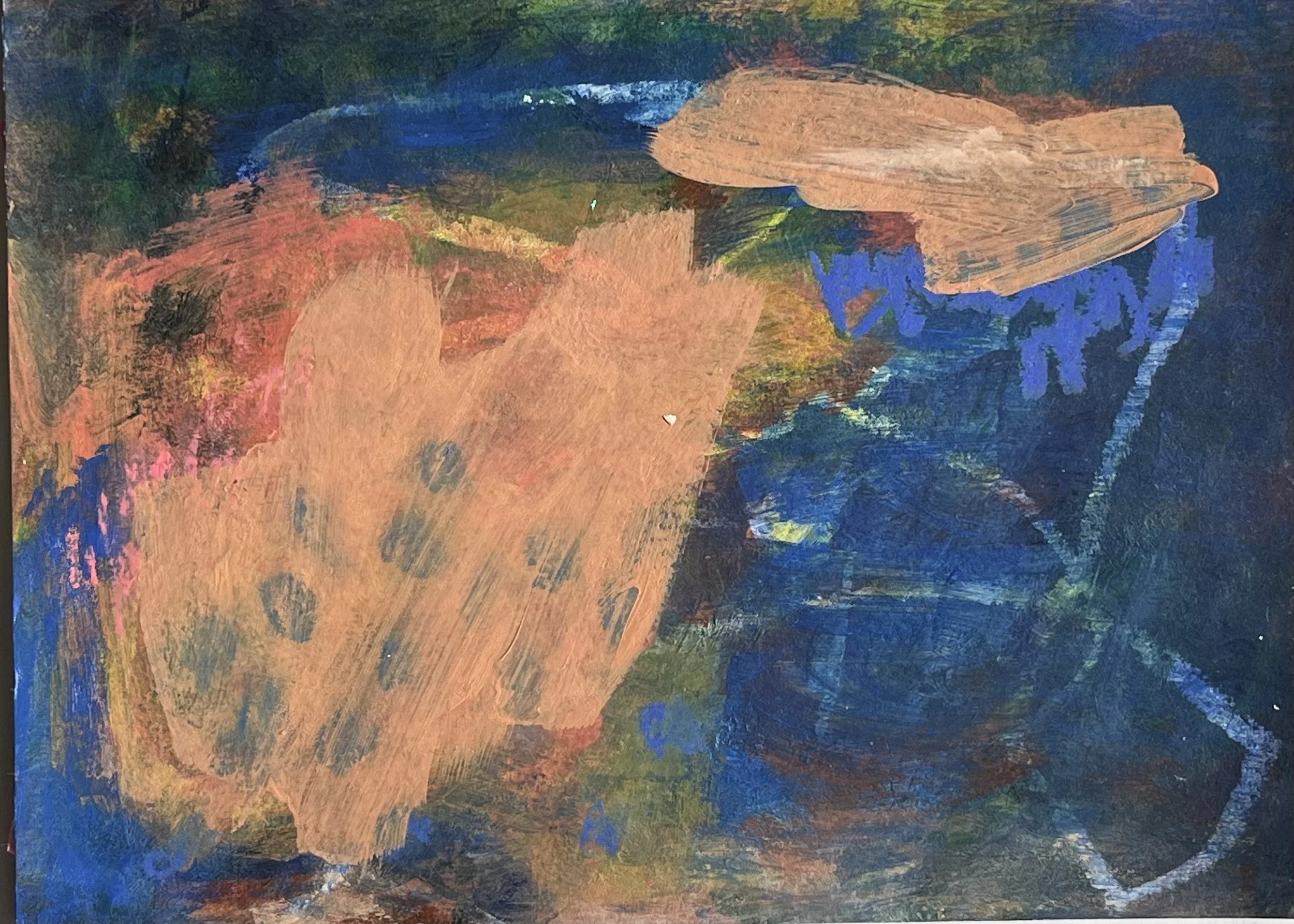 A-025 acrylique, pastel ((14,8X21) 2025