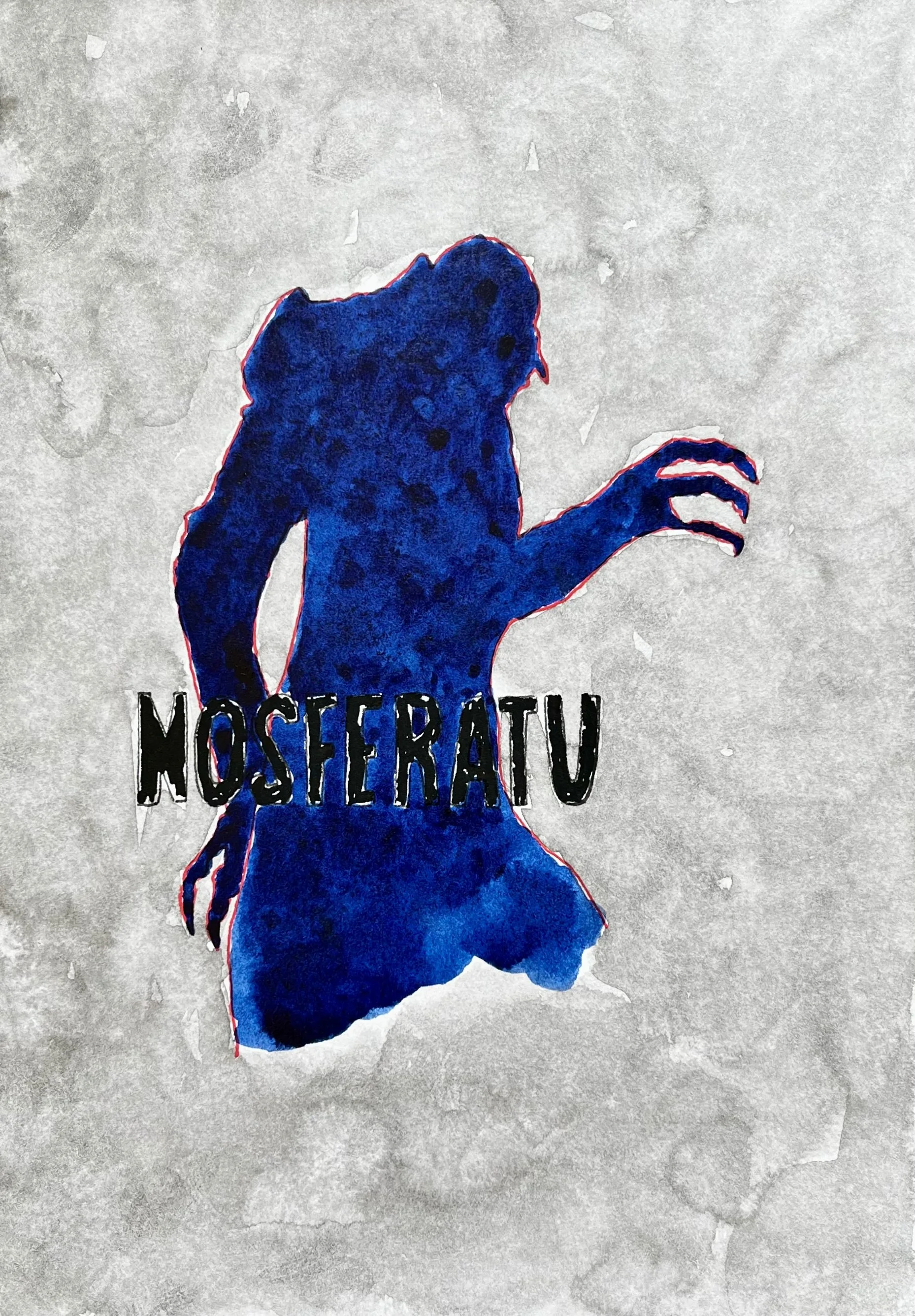 Nosferatu (3) -FW Murnau- encre, feutre (14,8X21) 2026