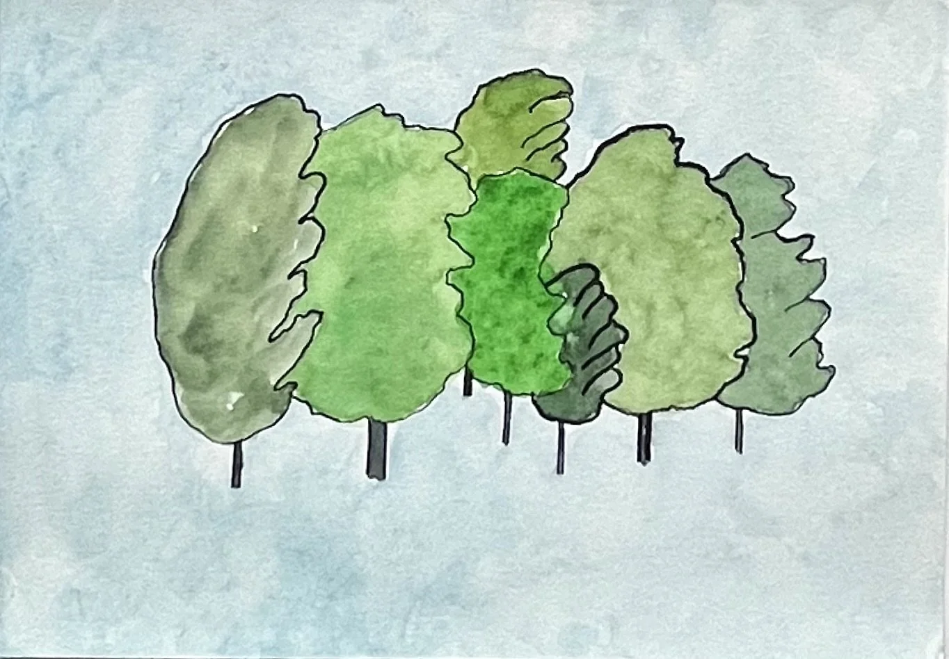 Nat-060 aquarelle, encre (18X21) 2024