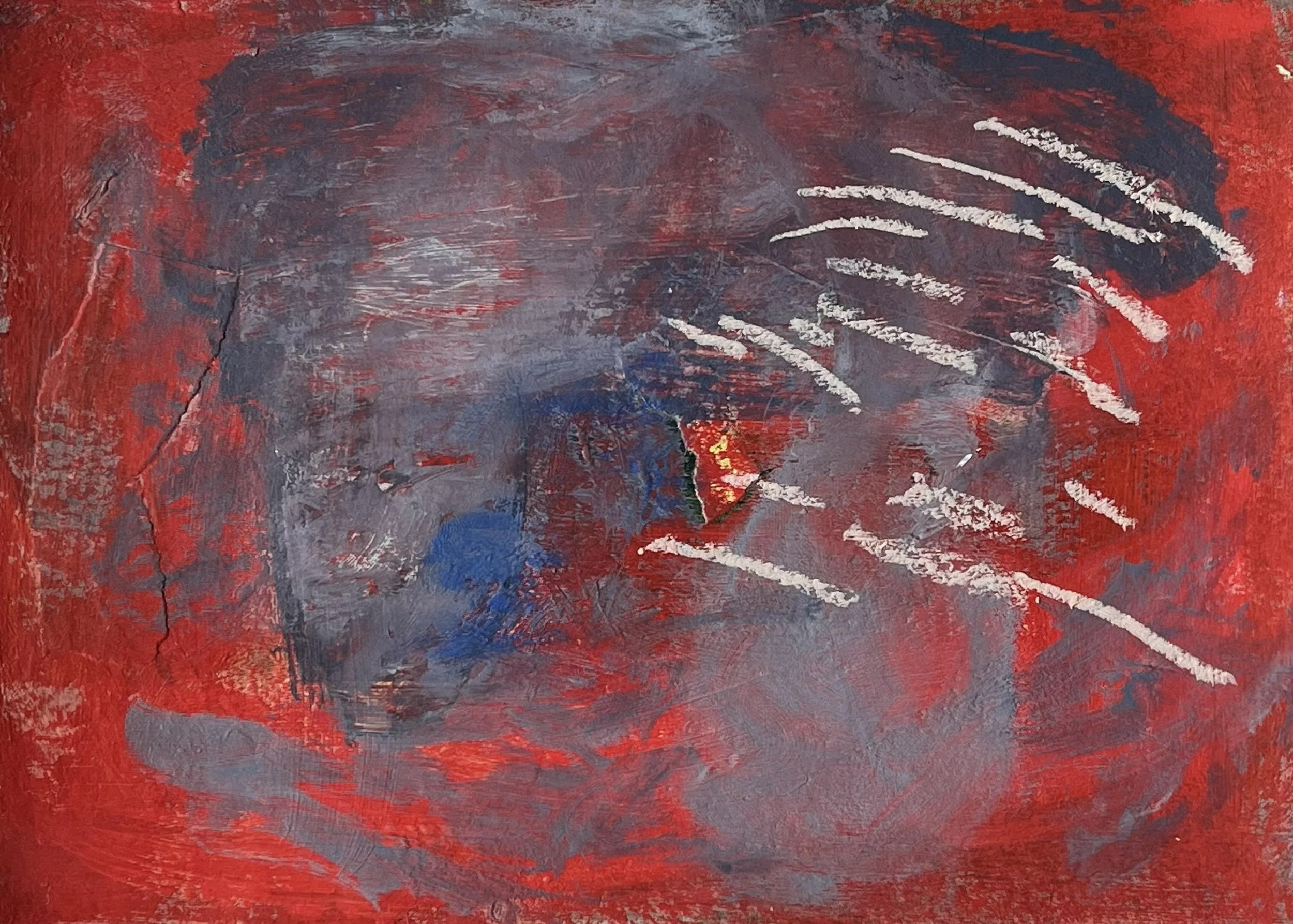 A-026 acrylique, pastel, collage (14,8X21) 2025