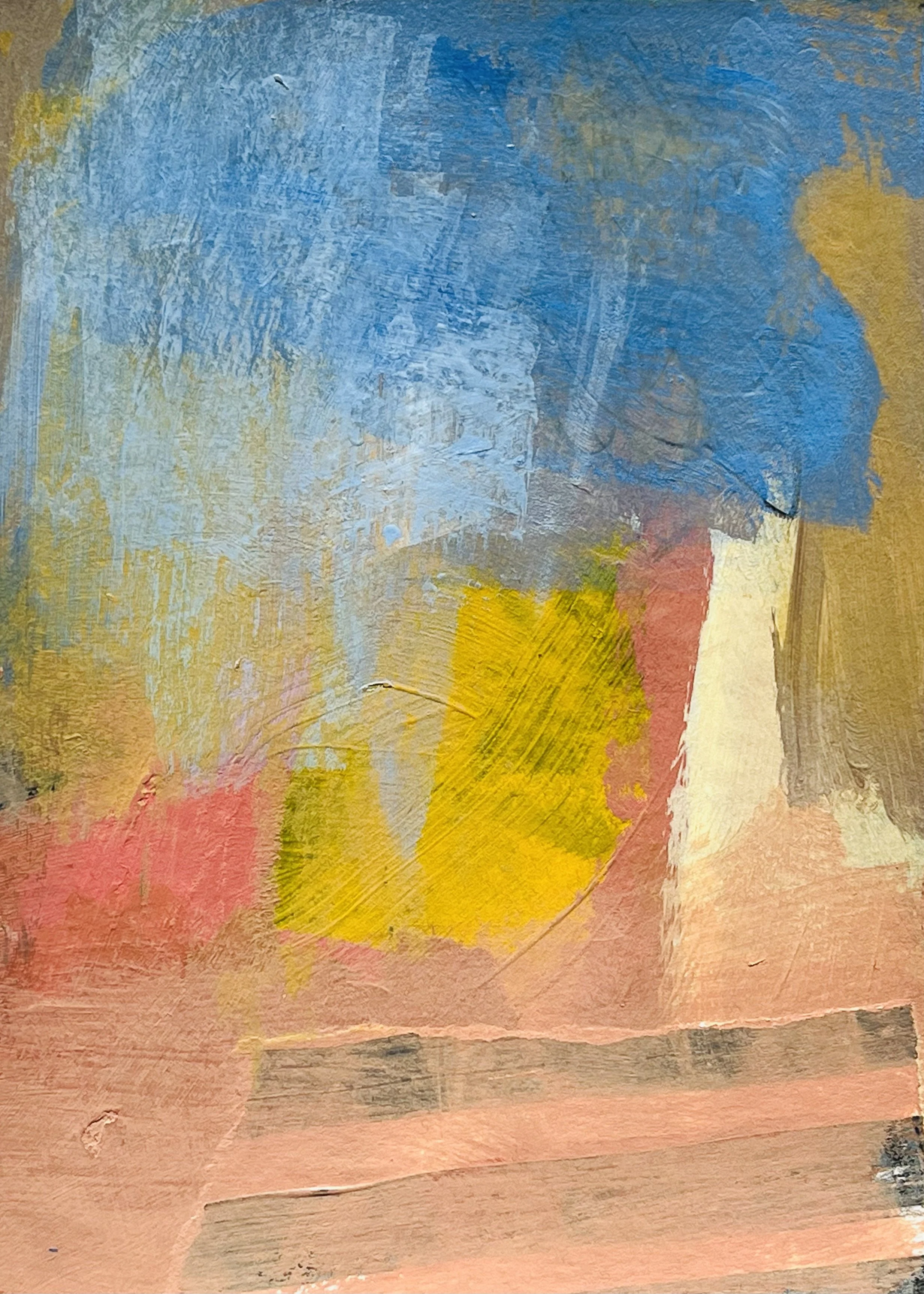 A-001 -acrylique,pastel, collage (14,8X21) 2025