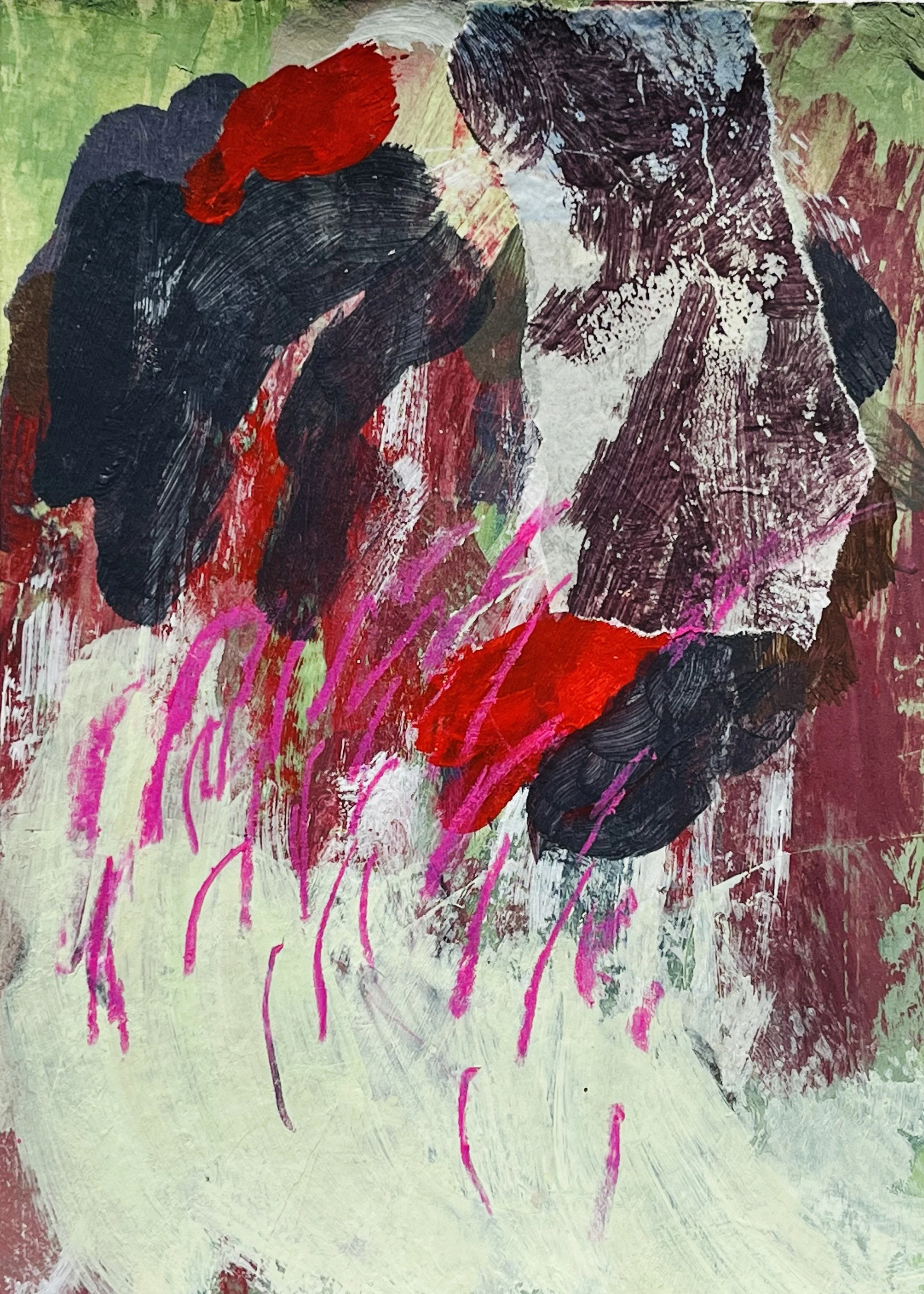 A-003 -acrylique, pastel, collage (14,8X21) 2025