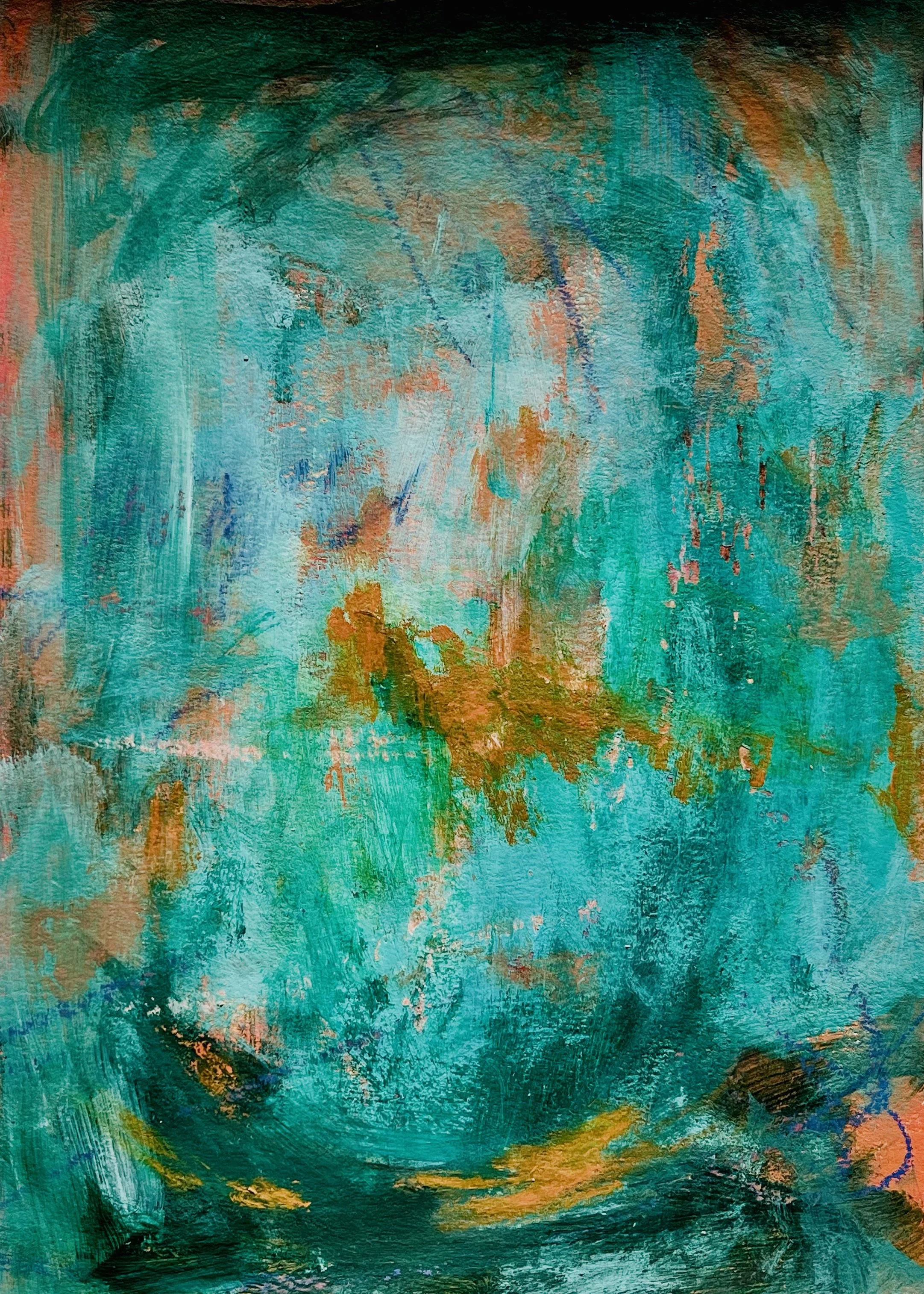 A-033 acrylique, pastel (21X29,7) 2025