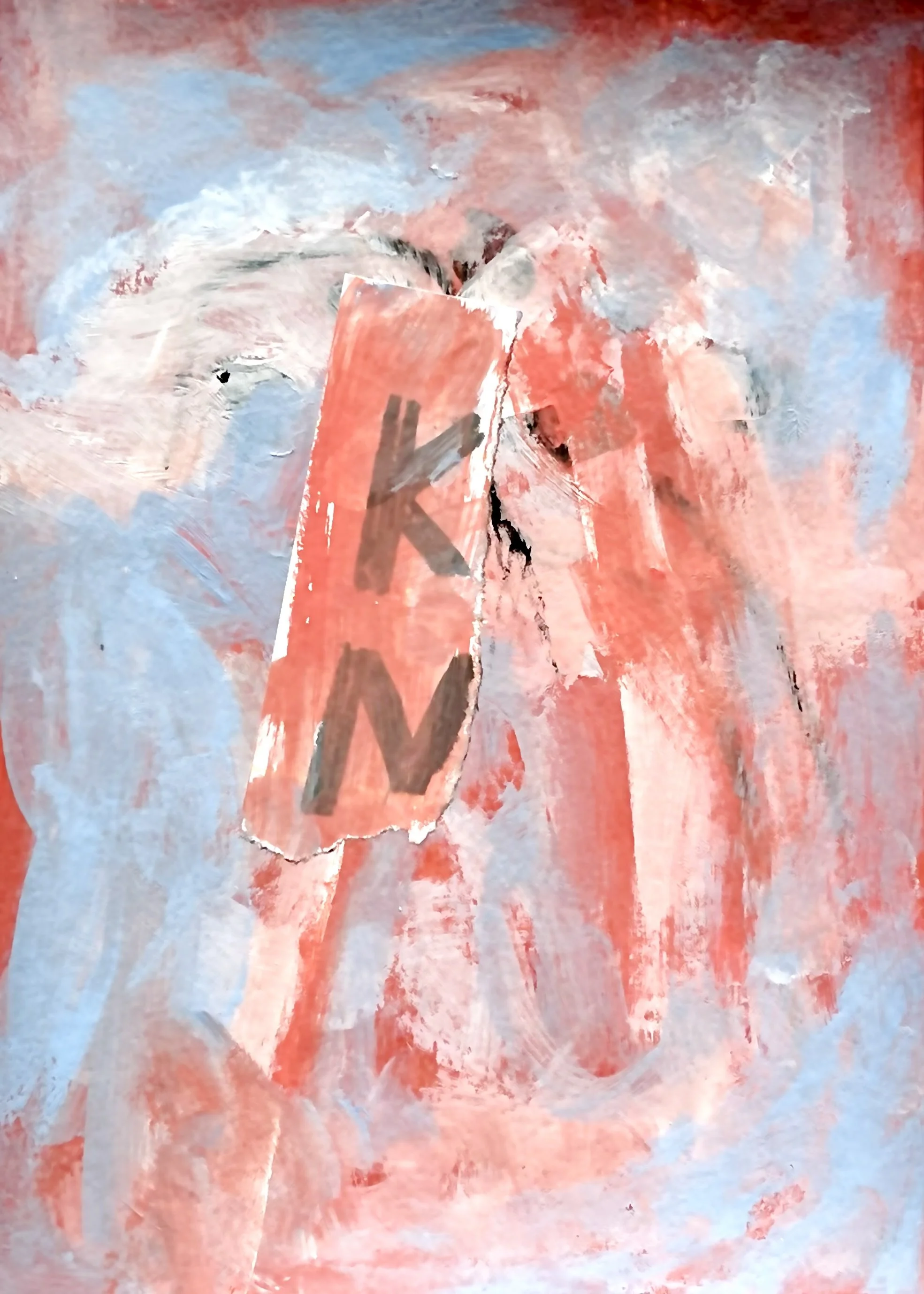 A-016 acrylique, pastel, collage (14,8X21) 2025