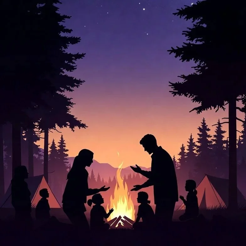 Camping with Family 