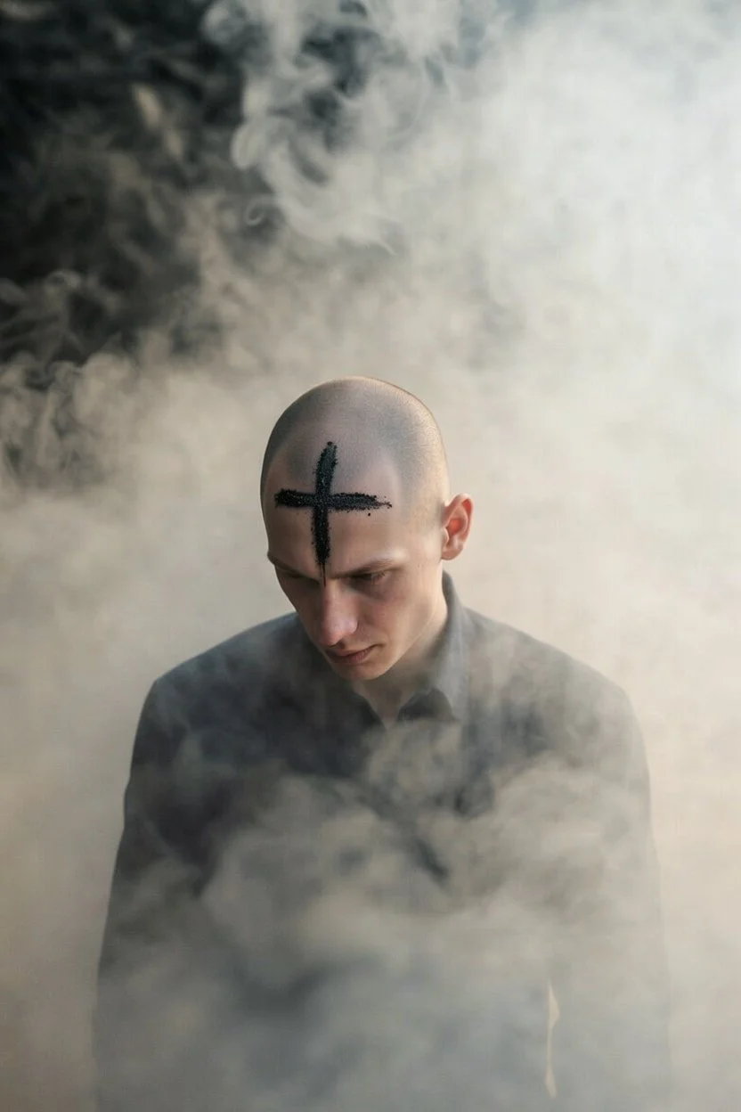ashes on forehead