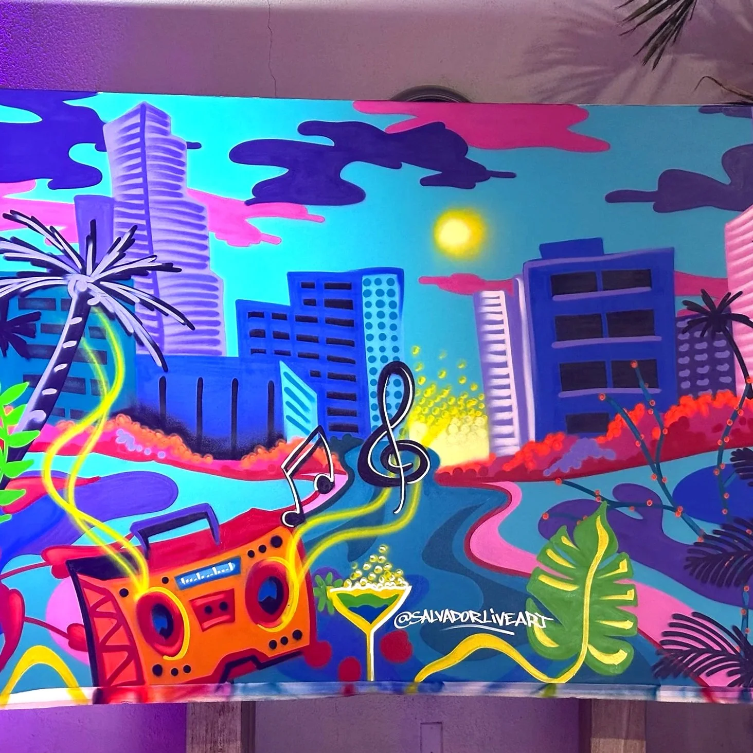 Live graffiti wall for corporate event 