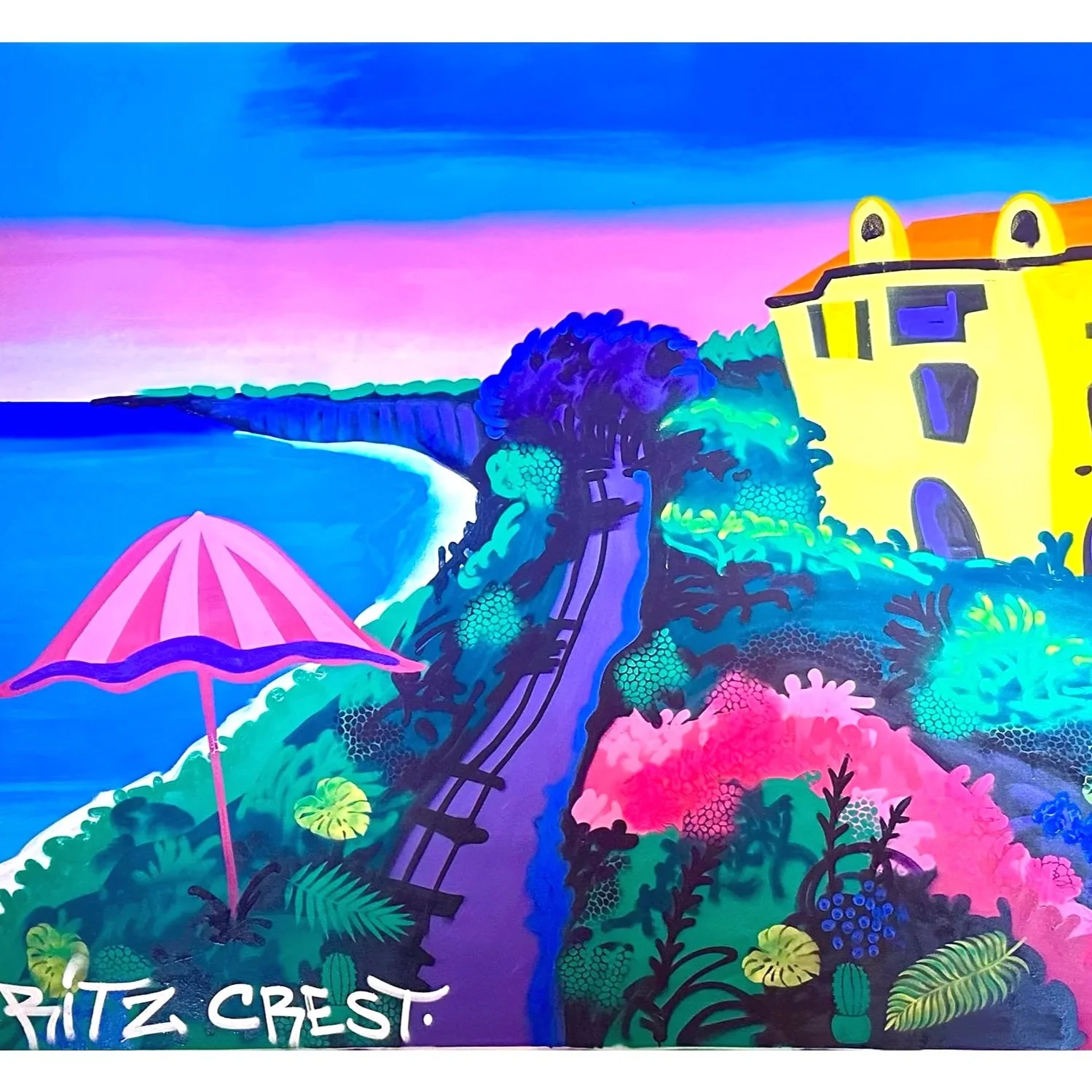 Live mural for the Ritz Carlton corporate event 