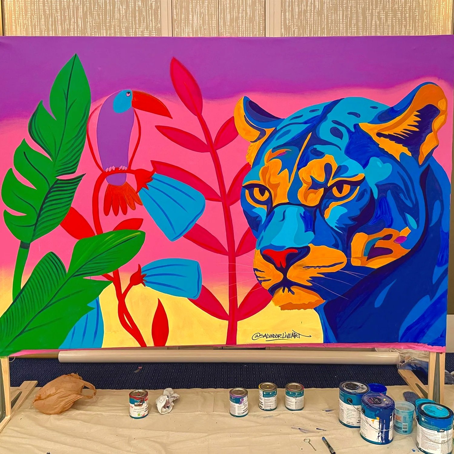 Live mural for corporate event 