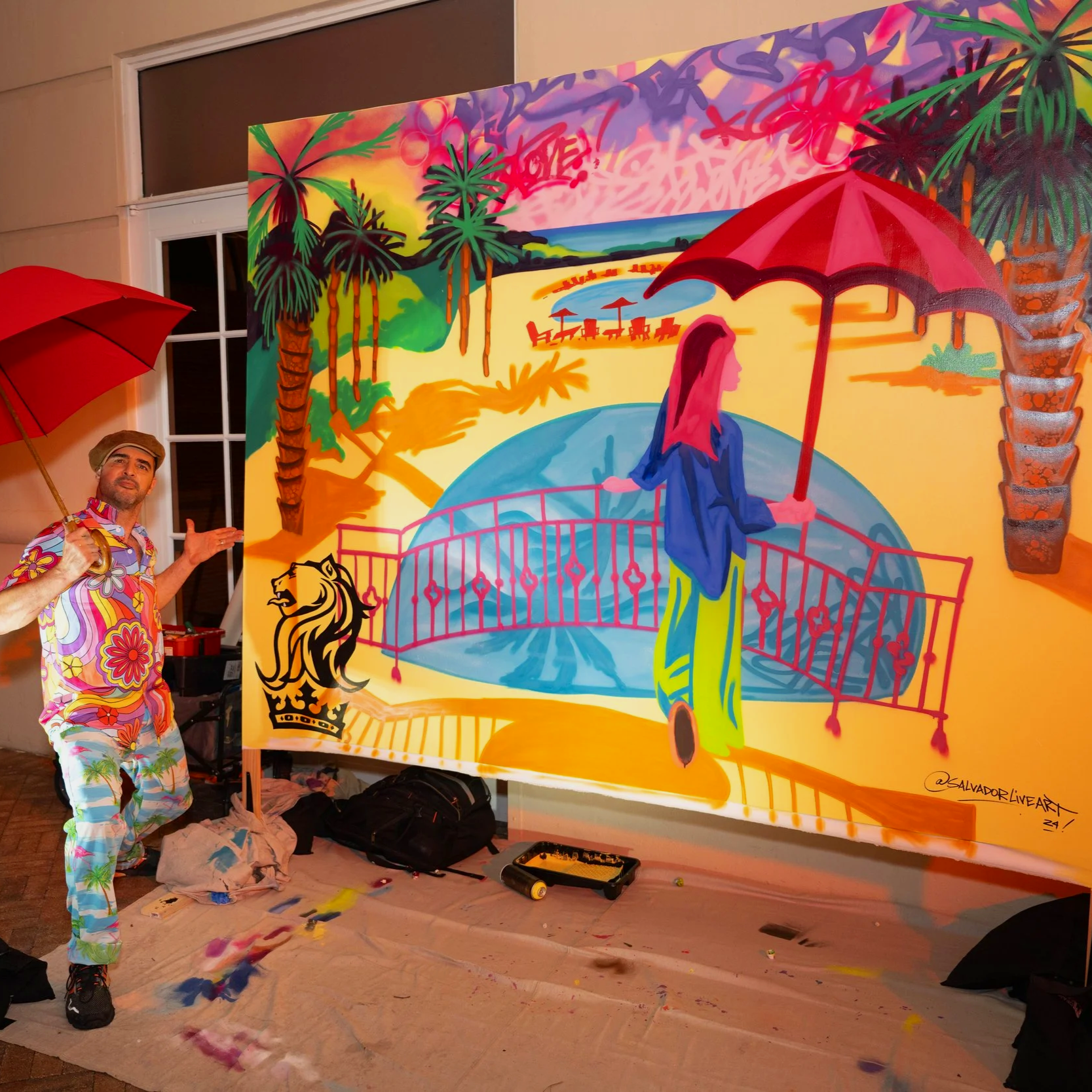 Live mural for the Ritz Carlton corporate event 
