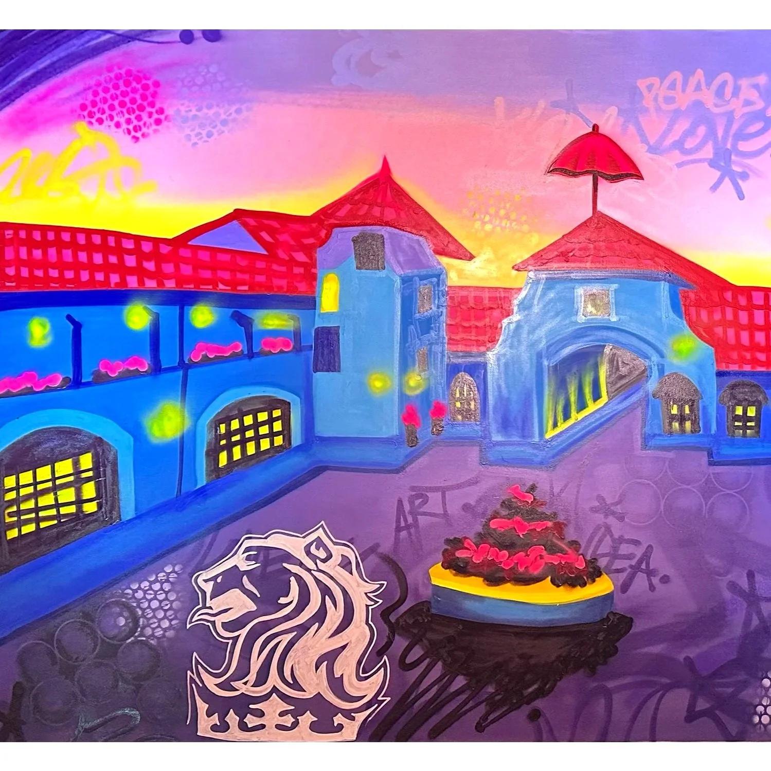 Live mural for the Ritz Carlton corporate event 