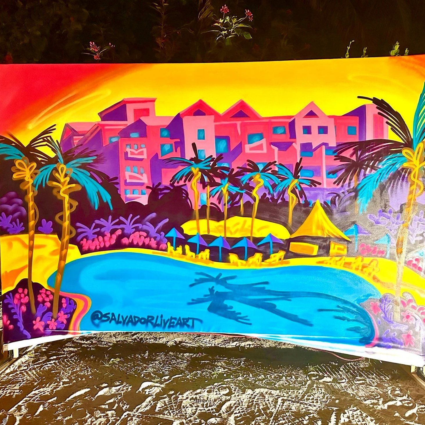 Live mural of Hotel corporate event 