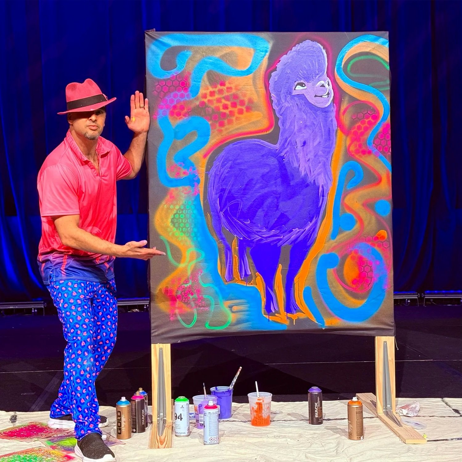 Speed paint show for corporate event 
