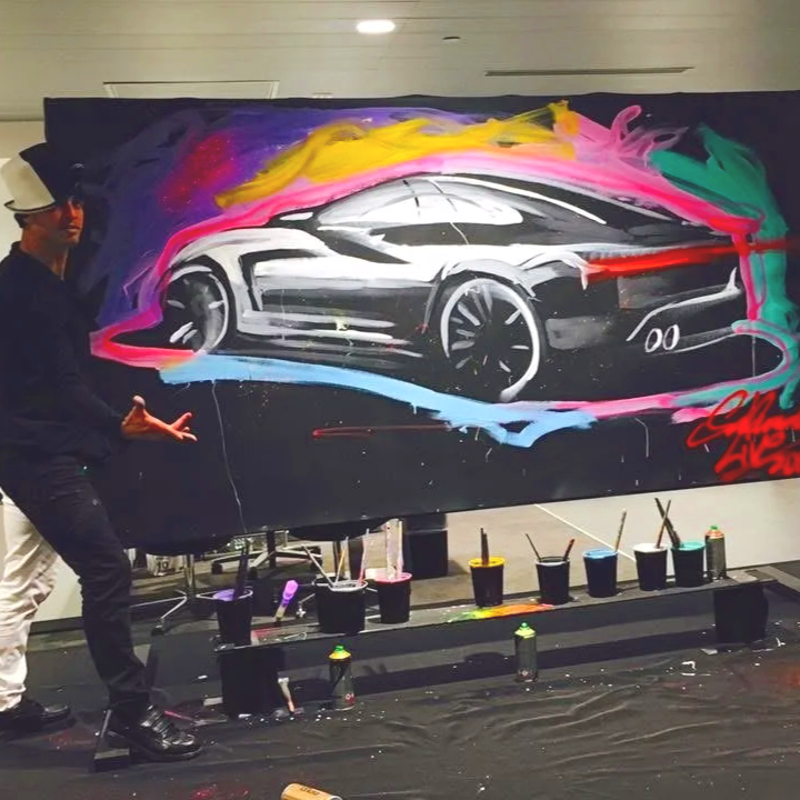 Speed paint show at Lamborghini 