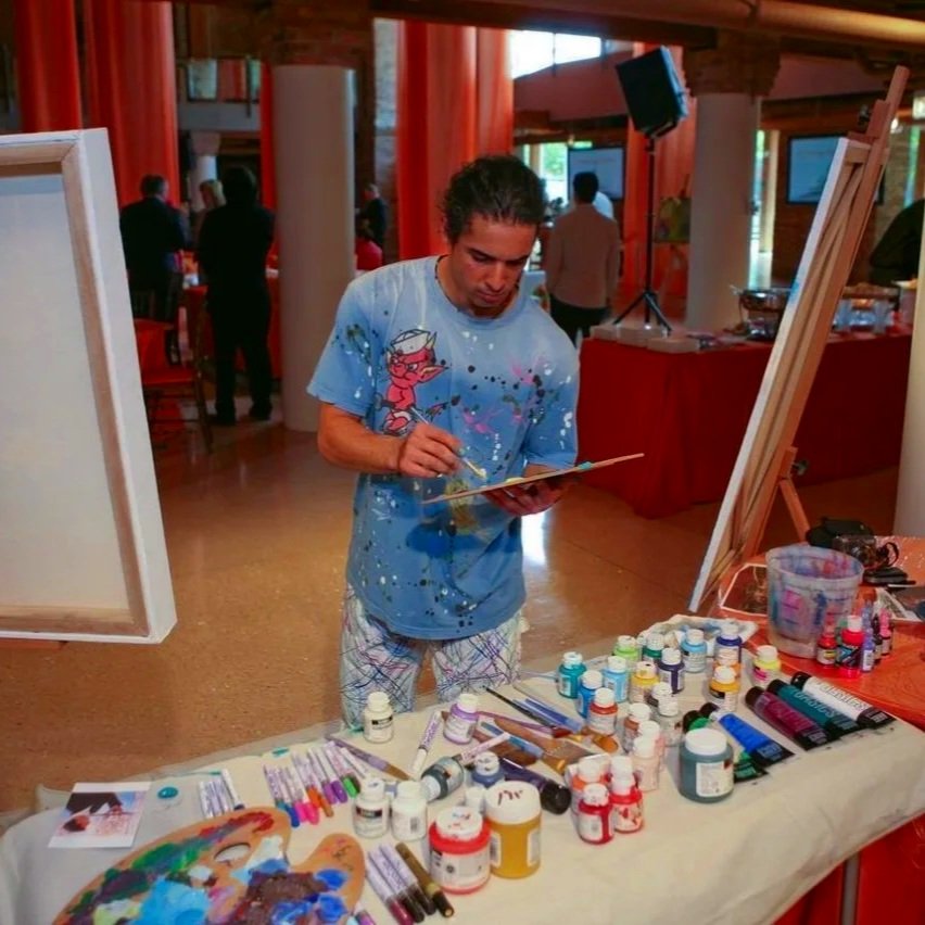 Atmosphere painting in Washington DC art museum 