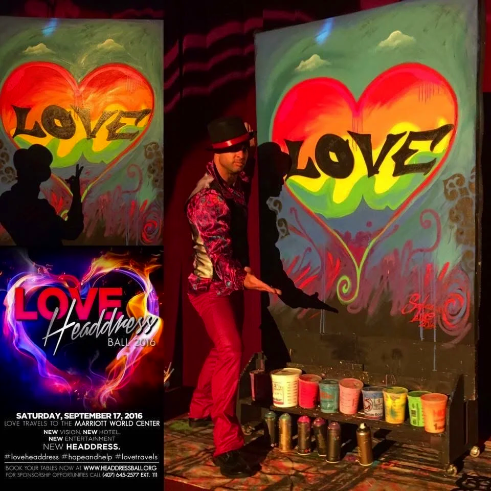 Atmosphere painting for pride event after the Pulse tragedy 