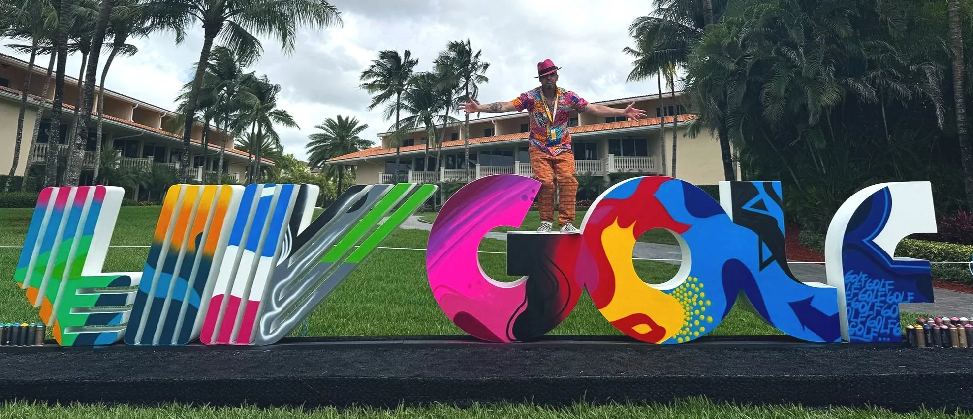 Custom Painted Golf sign for GPA tour