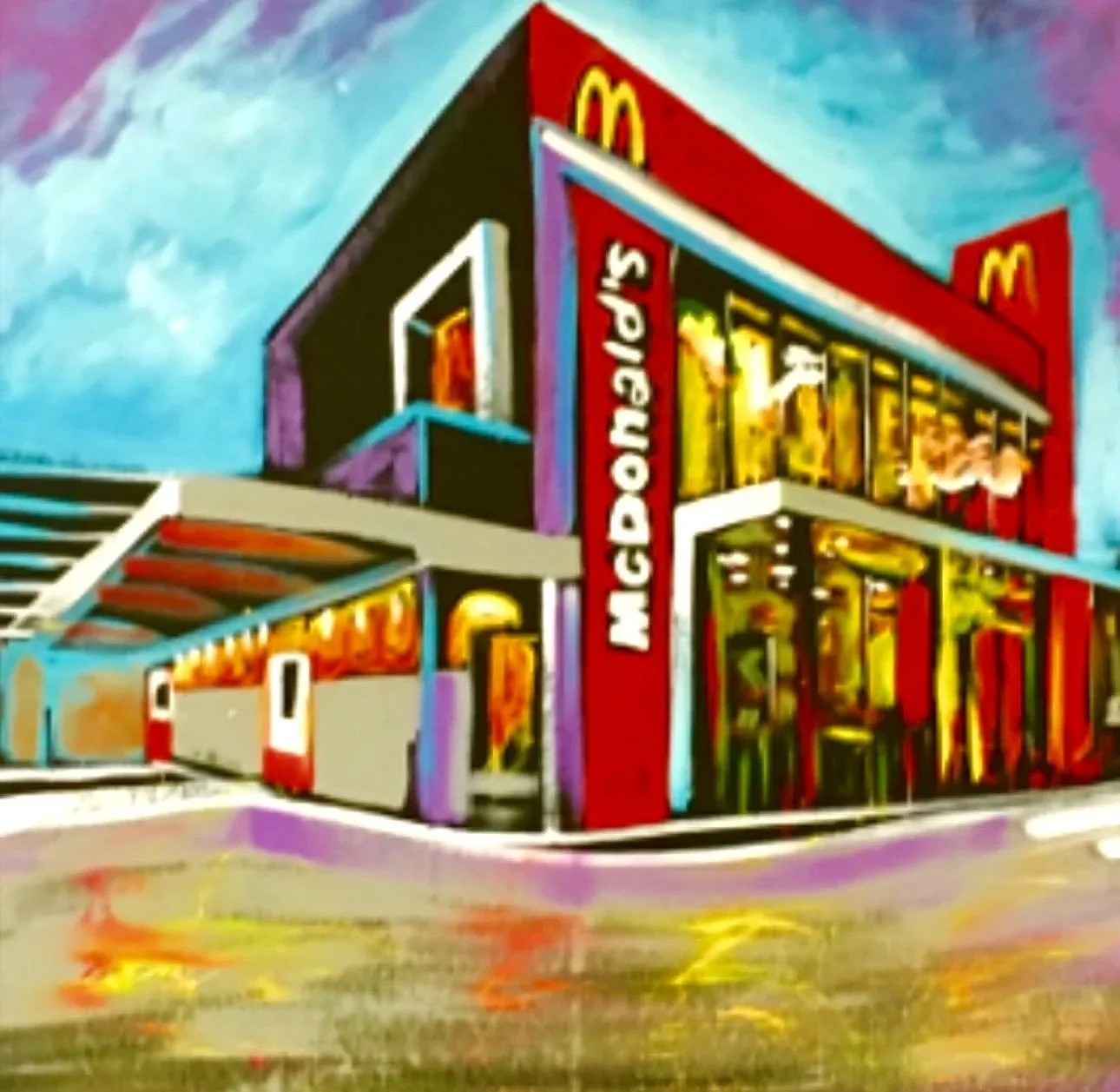 McDonalds diner paint show