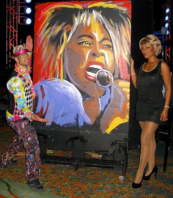 Tina Turner paint show 