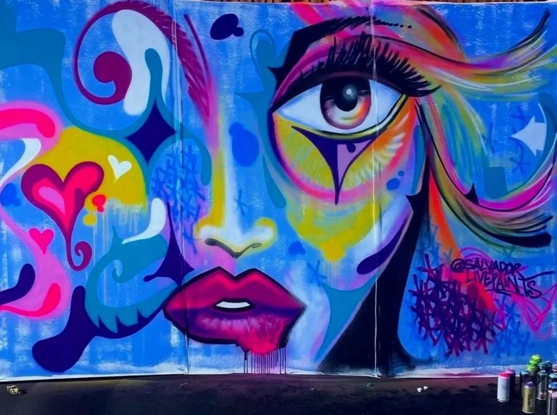 Live graffiti wall for corporate event 