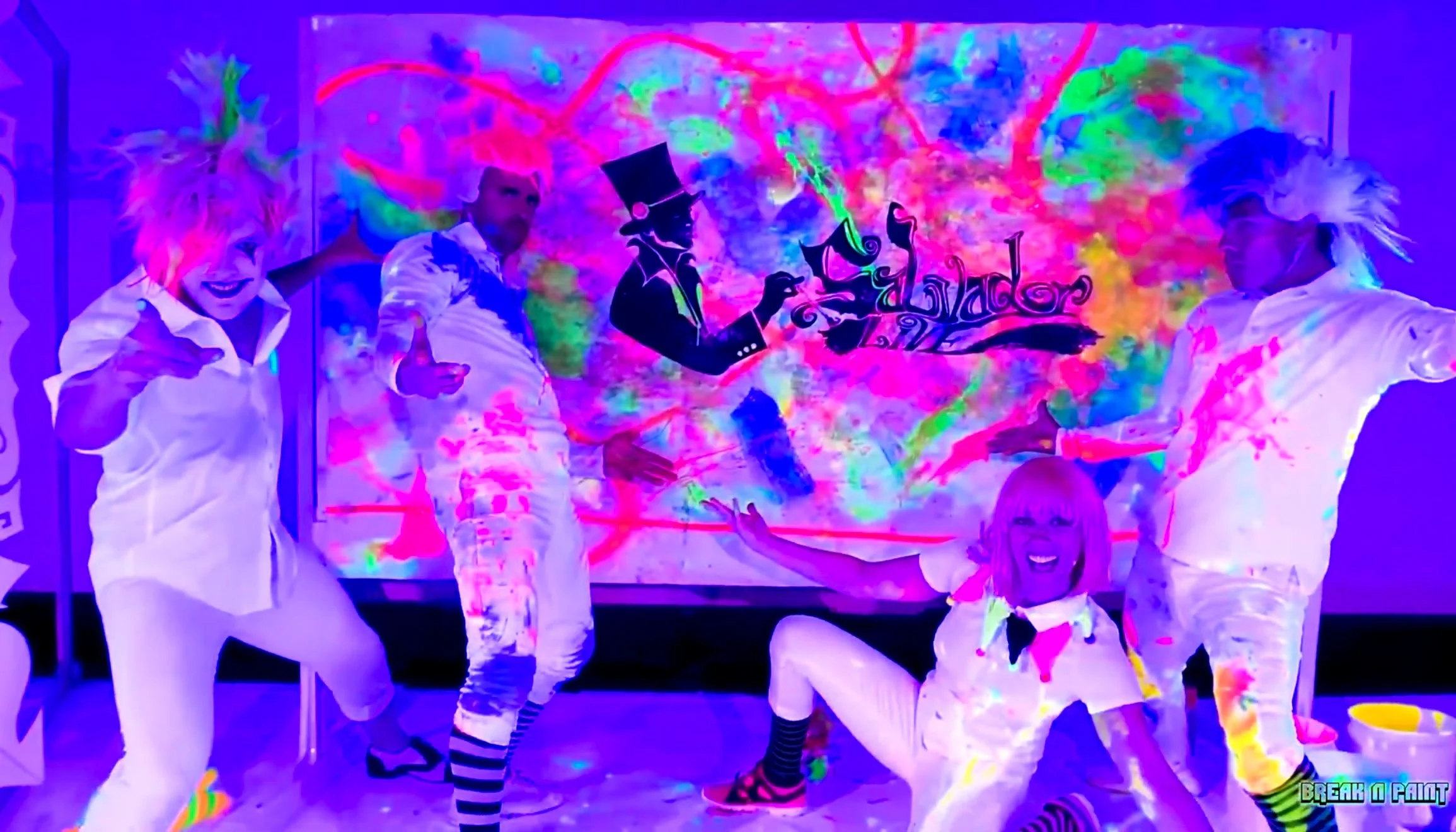 Breakdancing in paint, logo surprise reveal 