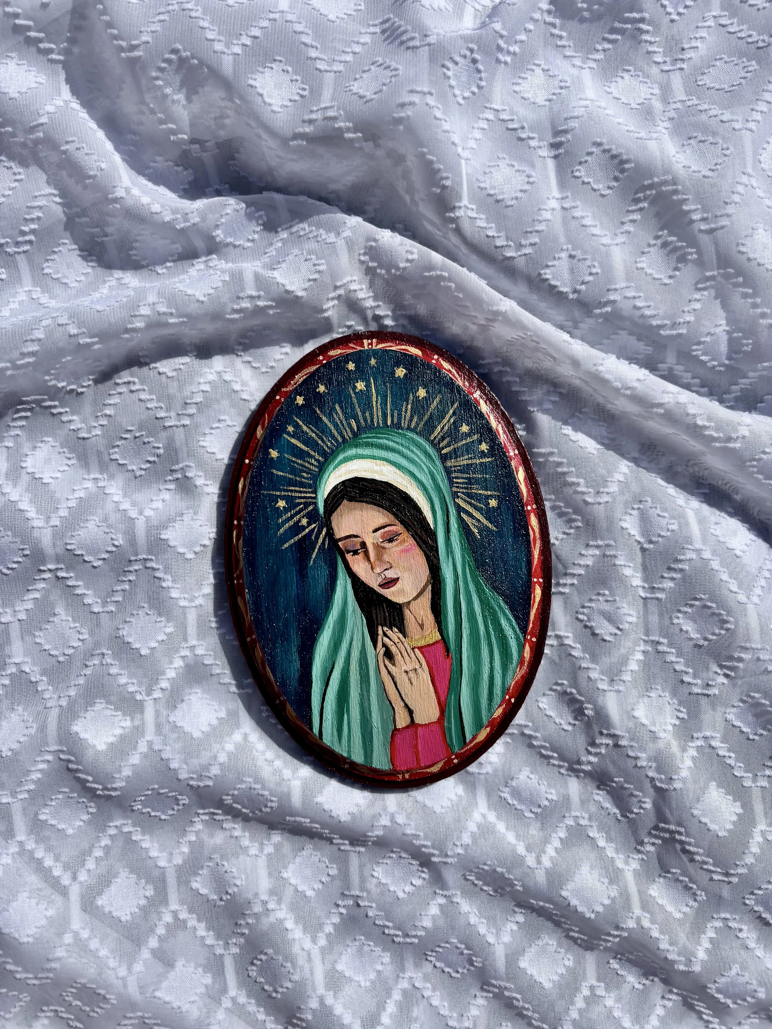 Virgin of Guadalupe (Oval Retablo)