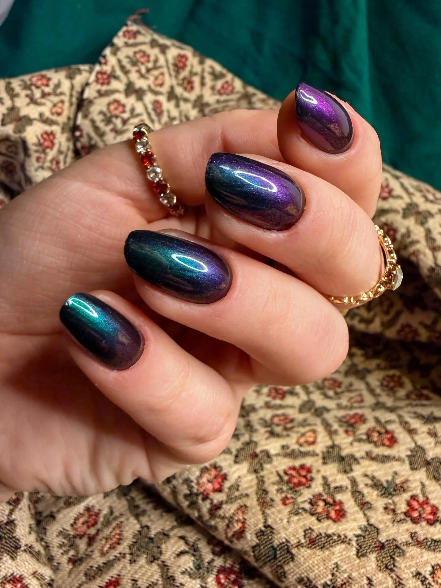 Our latest collection, In Full Bloom, launches tonight, 4/24, at 7pm eastern! These photos feature our highlighted polish, Where the Wild Waits. Can you believe these photos are all the same polish?? #boldly #defineyourbold #launchday