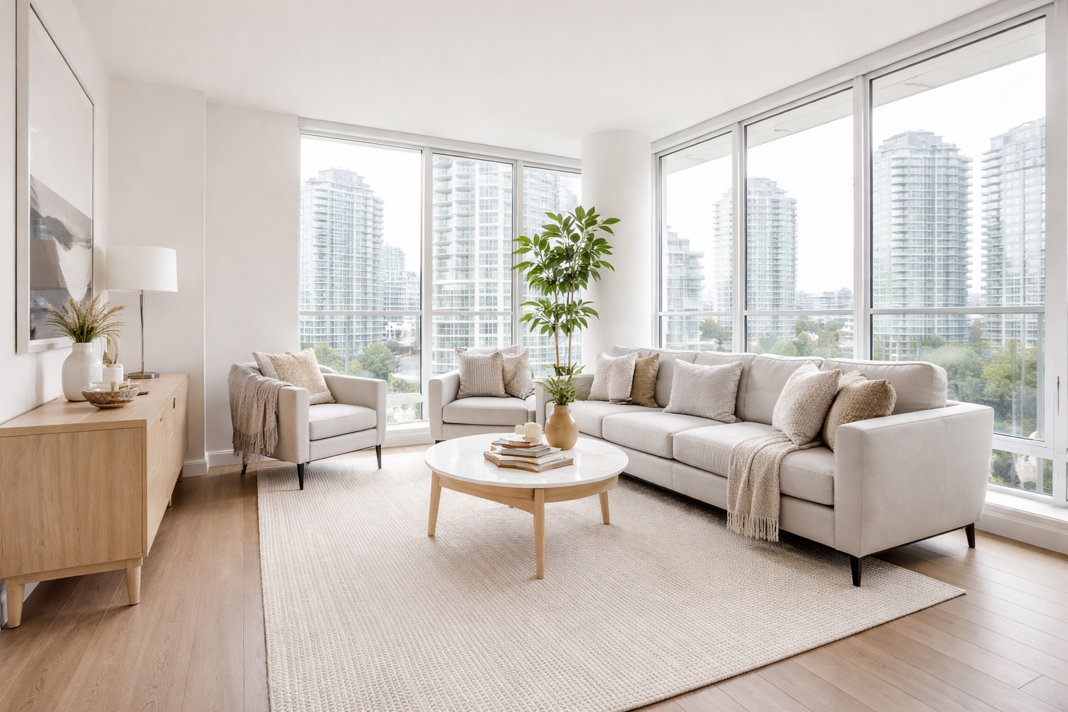 Modern condo interior prepared for rental in Metro Vancouver