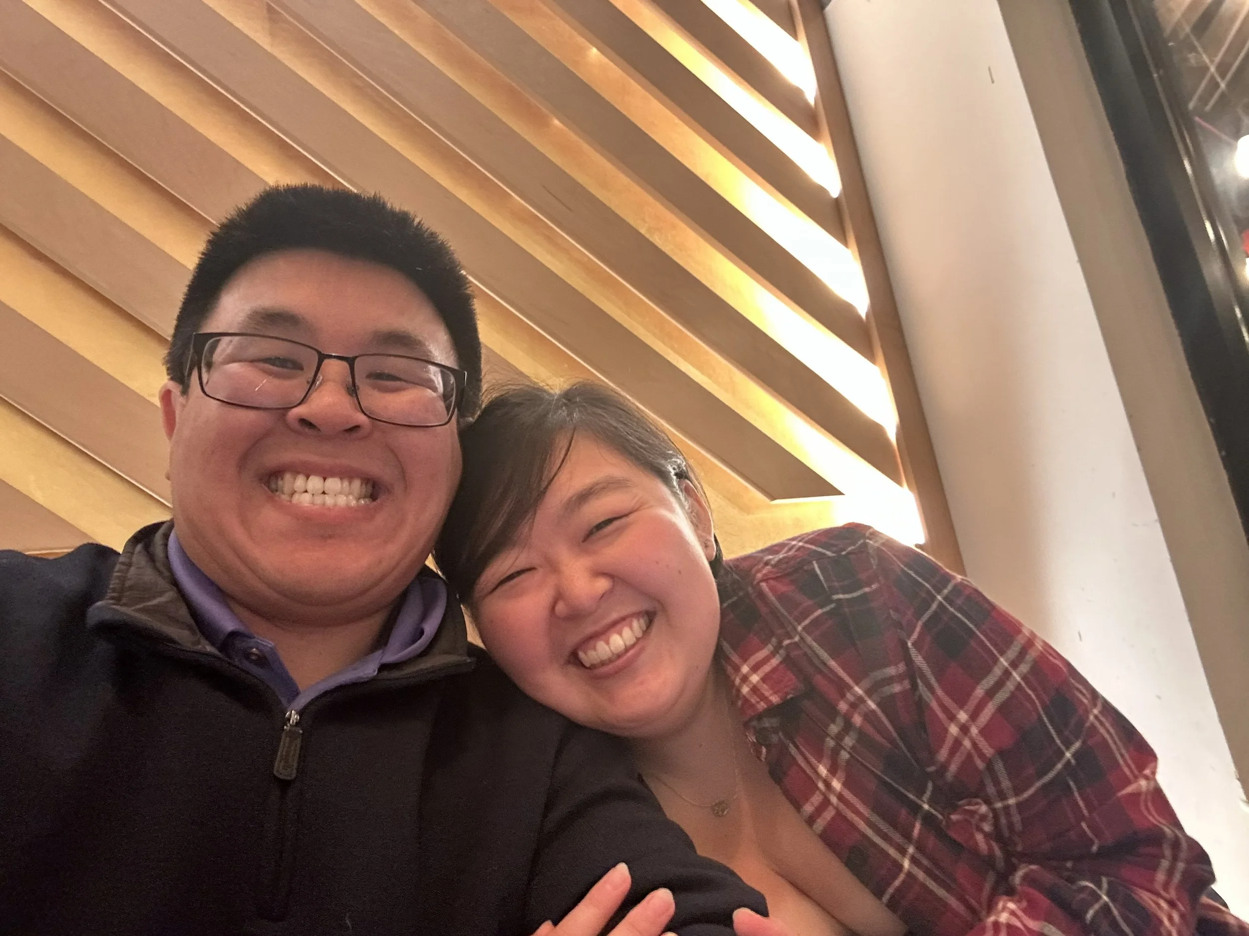 Selfie on our 2nd date at Kazan Ramen
