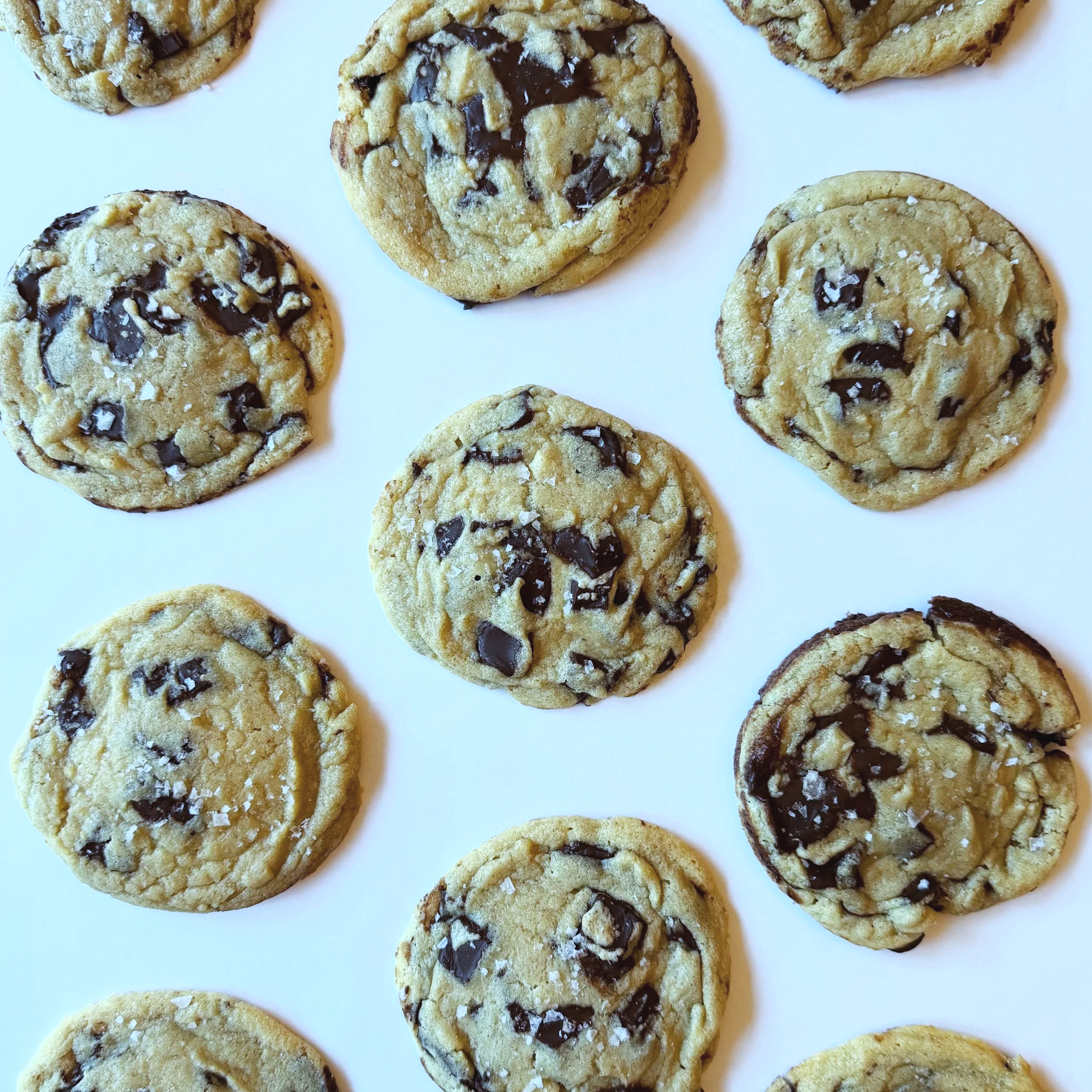 Soft &amp; Chewy Tahini Chocolate Chip Cookies