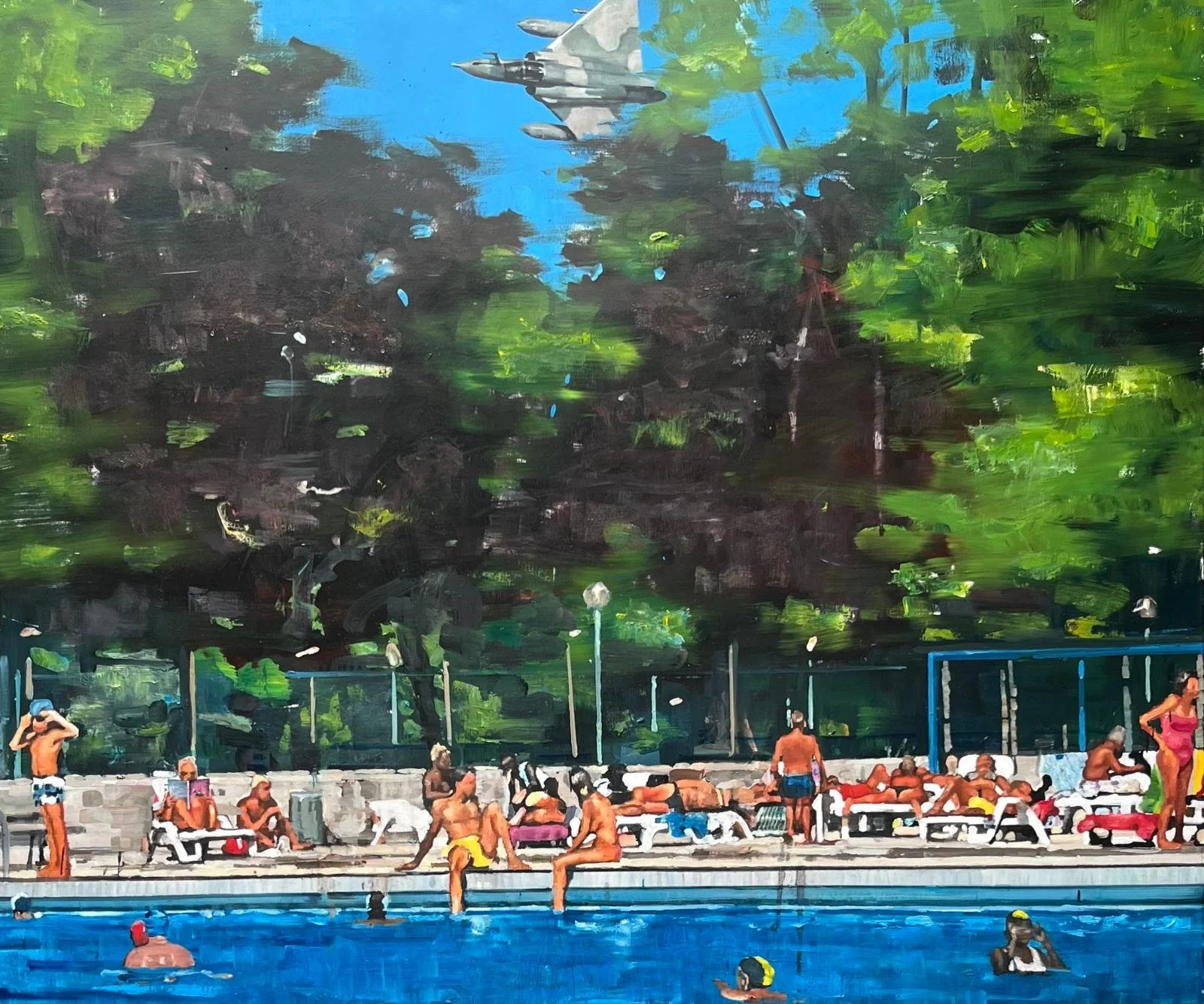 nuova normalità, olio su tela, 120x100, 2024.jfif