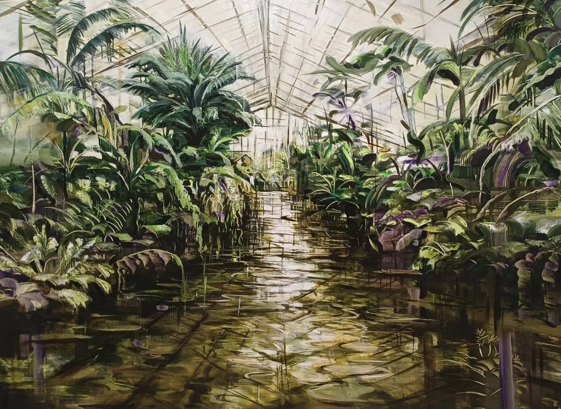 Topografia della dissolvenza  130 x 180 cm olio su tela