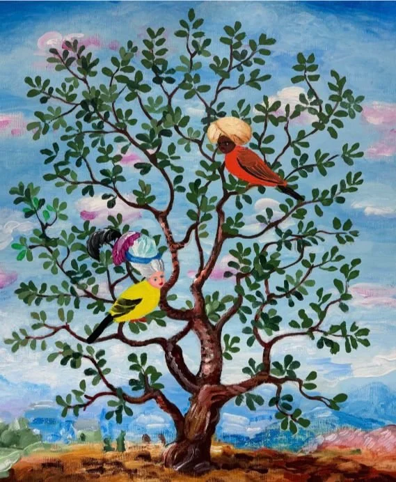 birds, acrilico su tela, 60x70, 2006.jfif