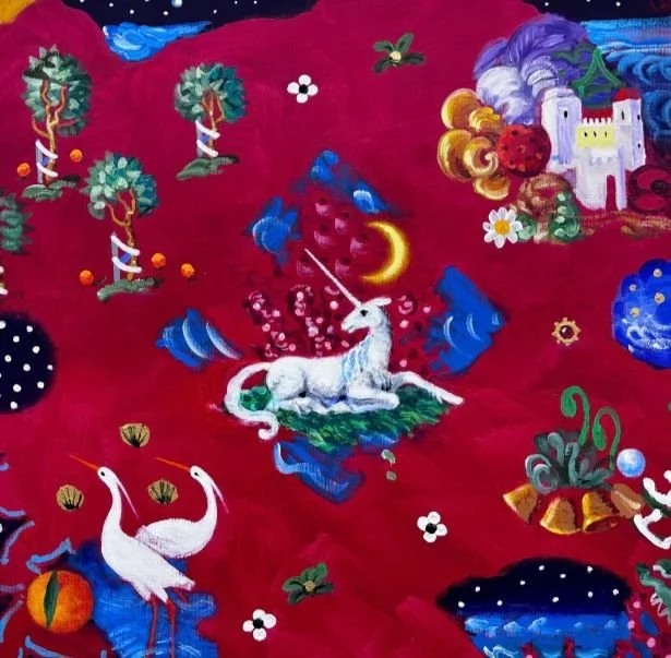 milk and honey, acrilico su tela, 80x80, 2017.jfif