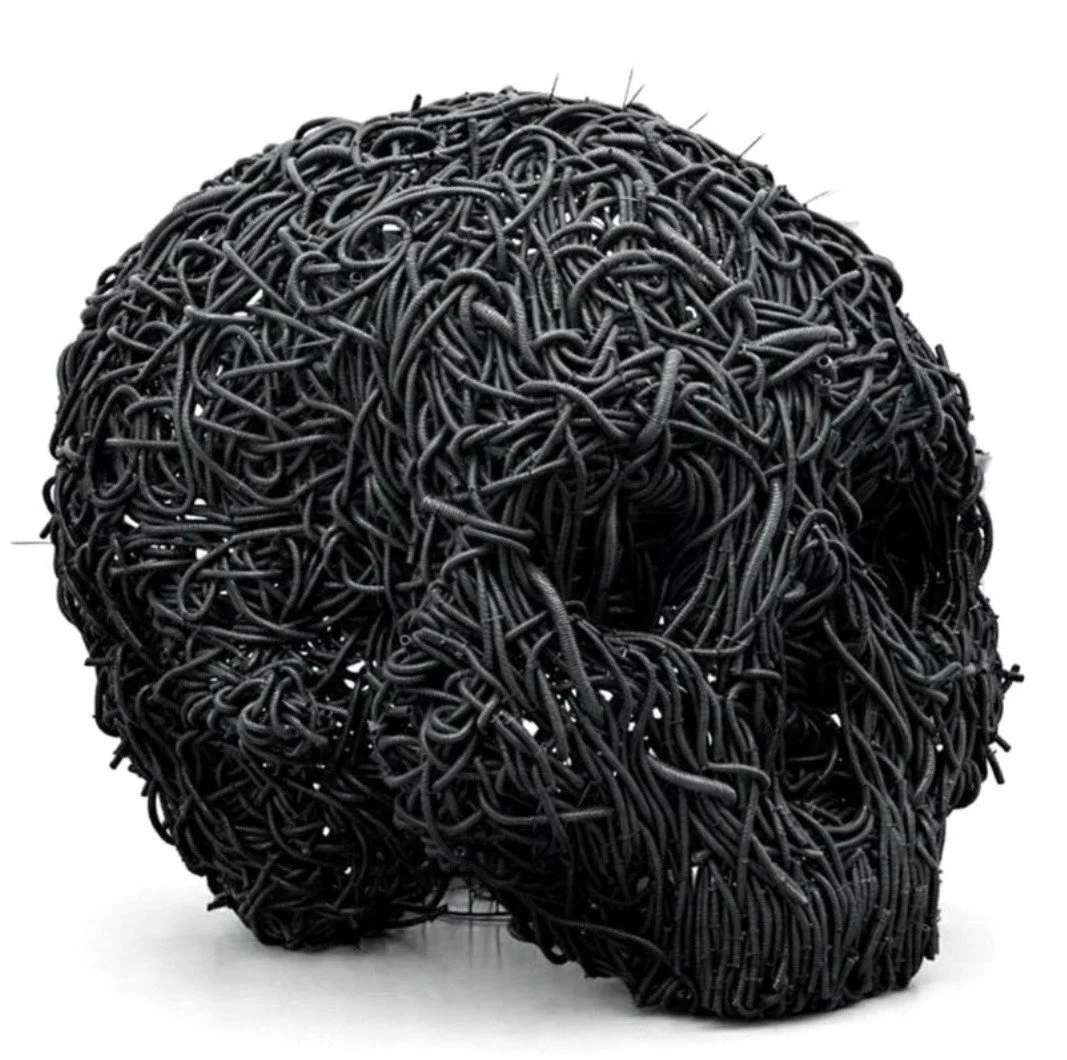 ciò che resta, tubo corrugato e ferro,220x200x195.jfif