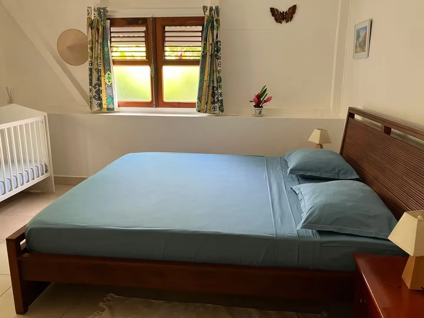 Chambre lit double Villa les Gallières