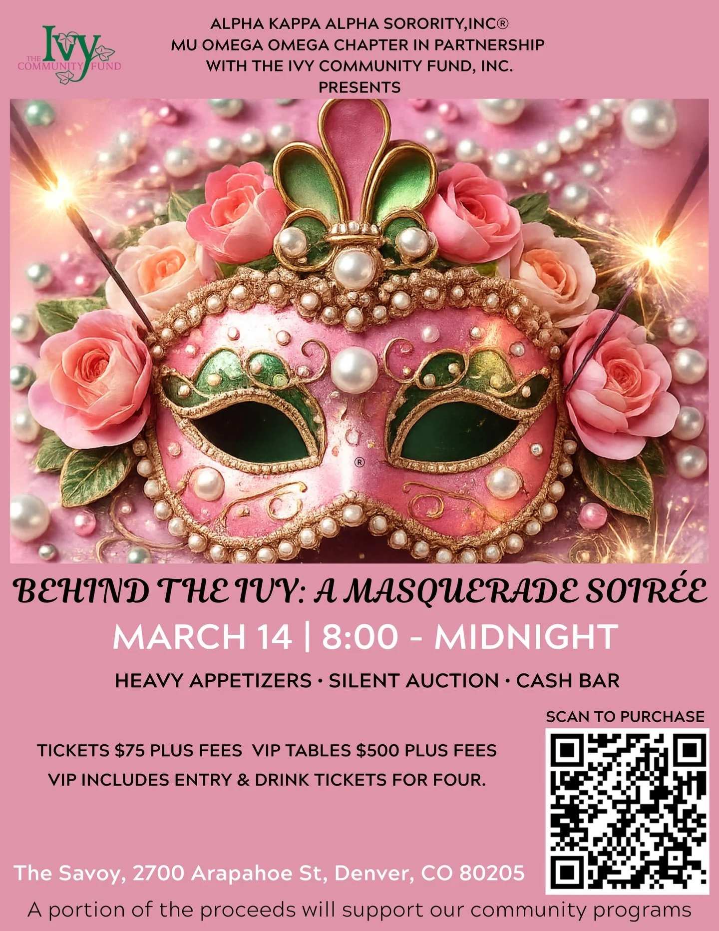 🎭 Where will you be Saturday night?

If you&rsquo;re looking for something fun, stylish, and different, this is it.

✨ Masquerade elegance
🎧 DJ Fadorah spinning non stop jams
💎 Silent auction experiences
🍸 Cocktails + great vibes

Grab your mask,