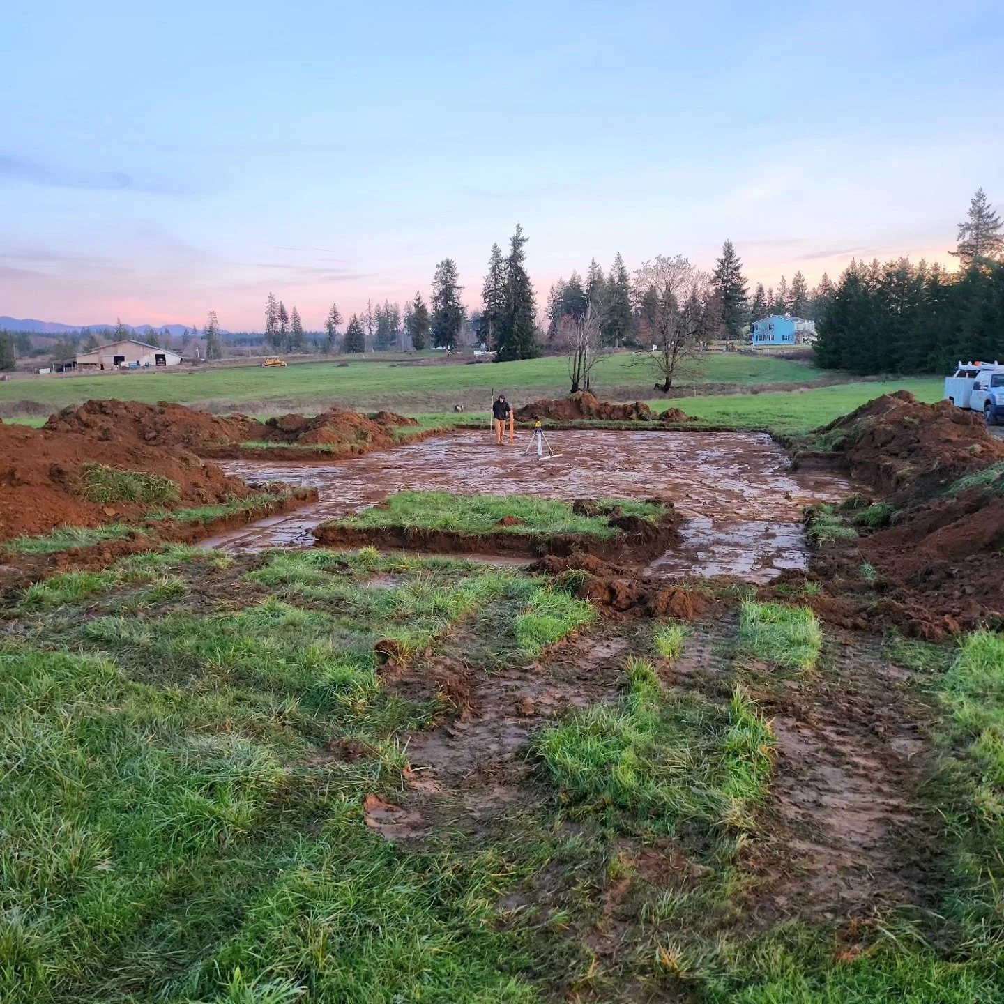 Foundation dig out in Onalaska WA #foundation #jcb #steelwrist #pnw #excavation