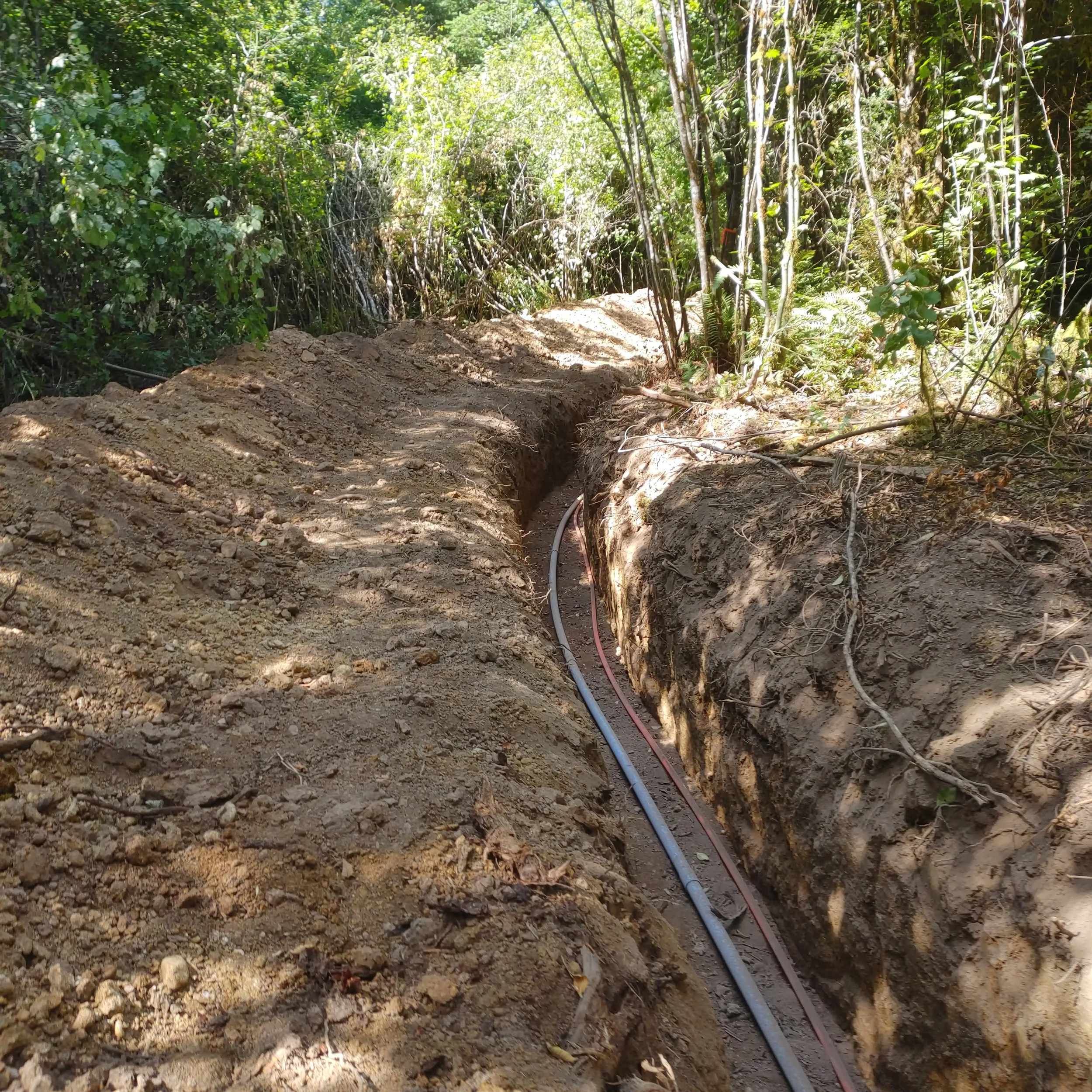 Joint utility trench installed in Lewis County WA