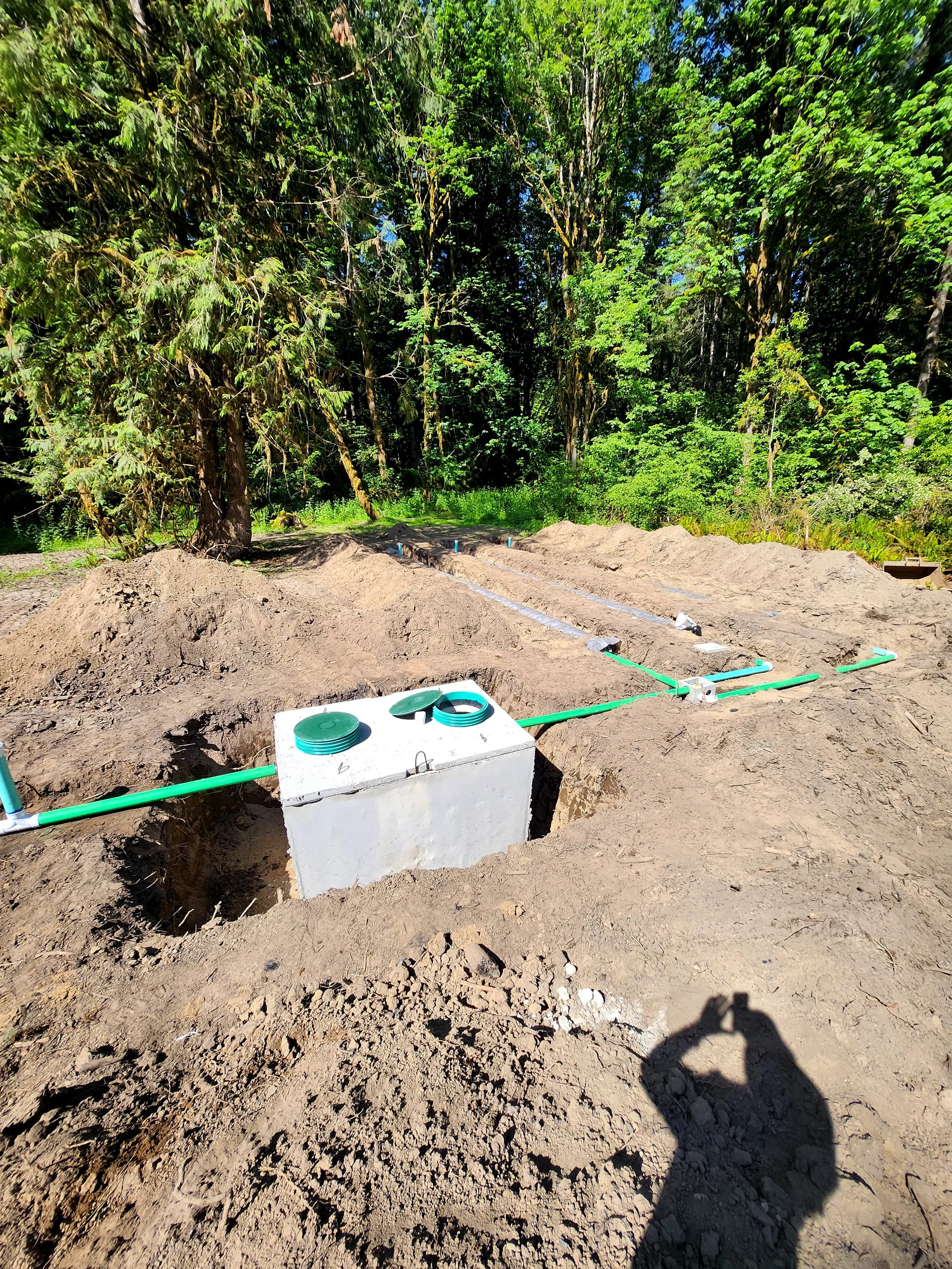 septic system installation for manufactured home installation