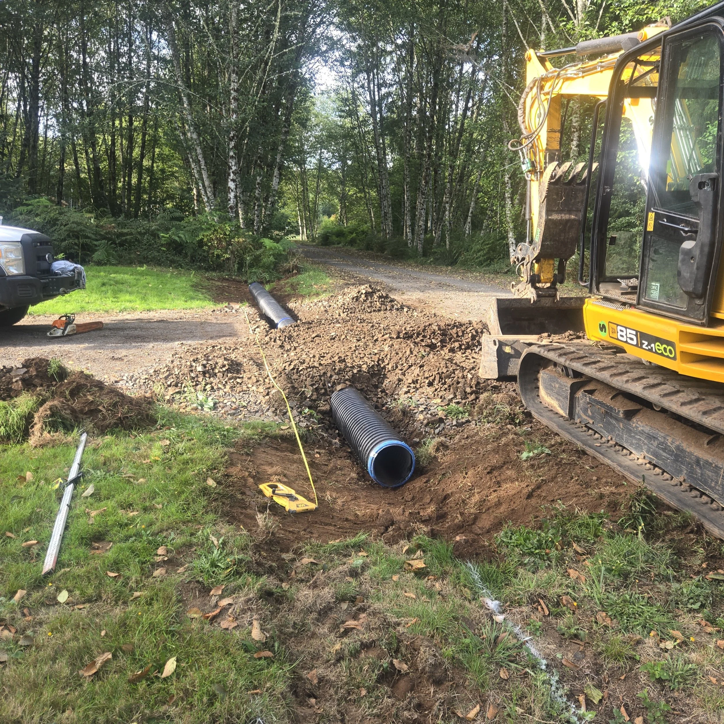 Culvert installed Lewis county Washington