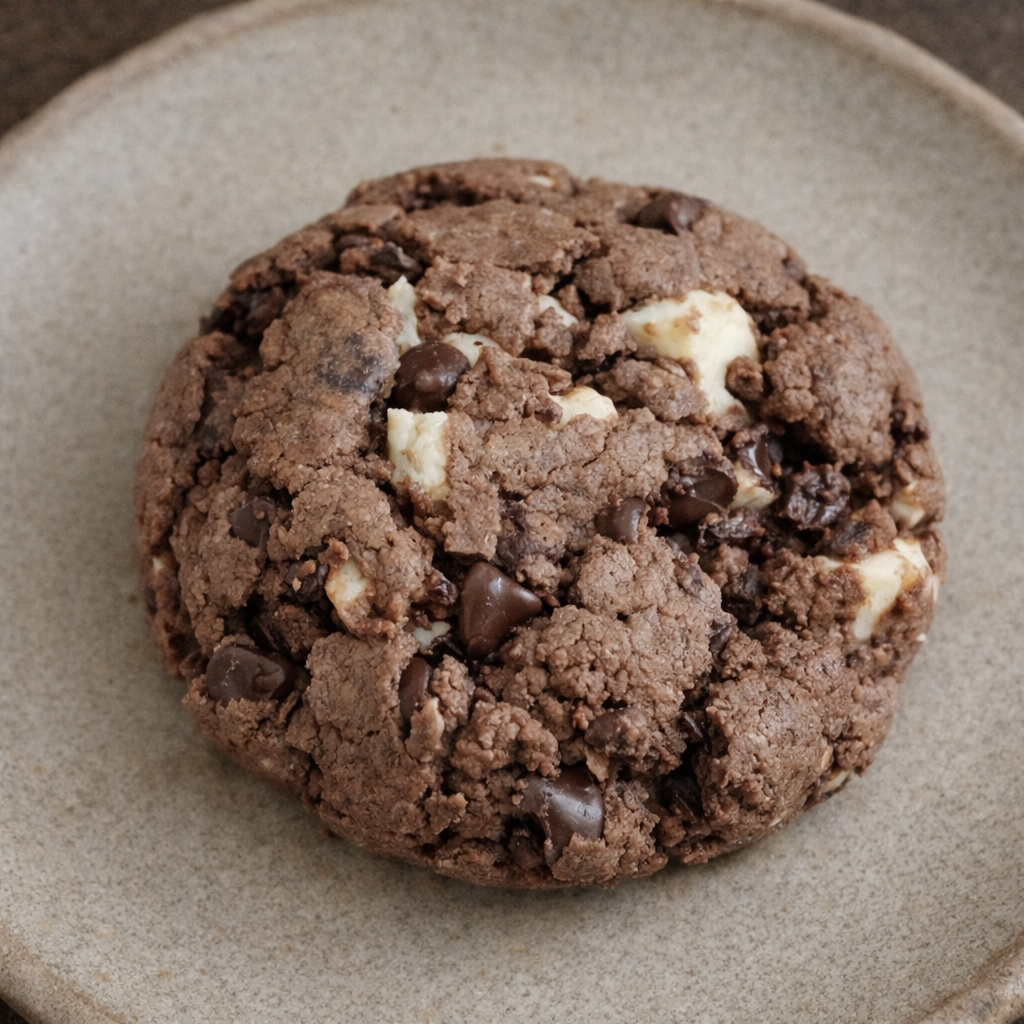 Double Chocolate-White Chocolate Chunk Cookie