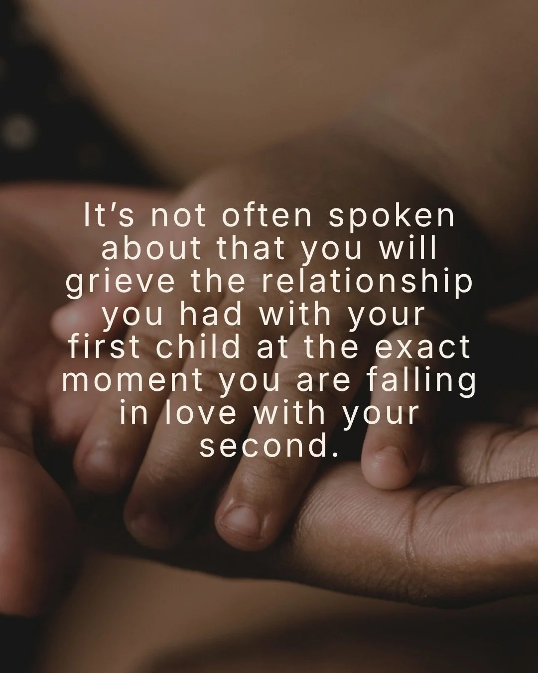 When your second baby arrives, you are navigating two entirely different relationships at once, with two sets of needs, two children asking for different versions of you, often at the same time.

Feeling divided, guilty, or like you are somehow faili