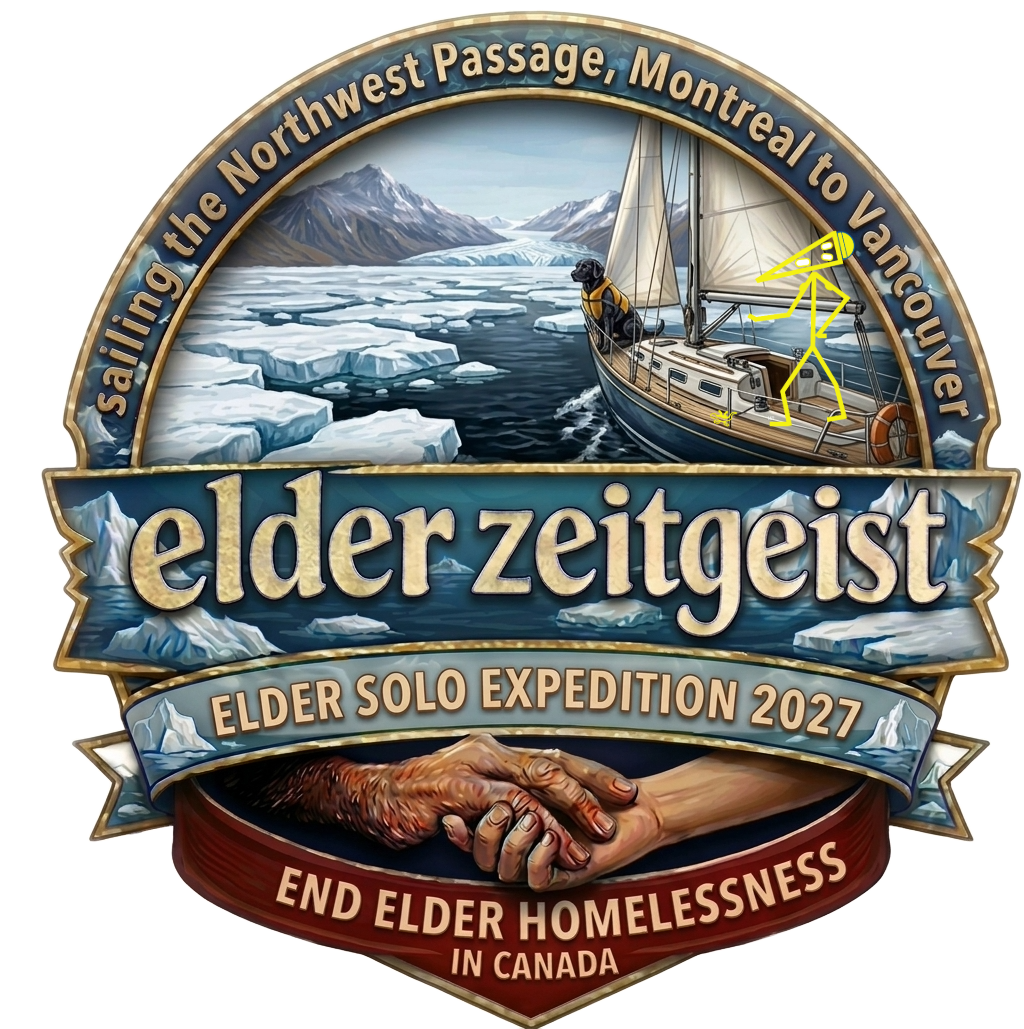 official elder zeitgeist Northwest Passage expedition 2027 crest logo